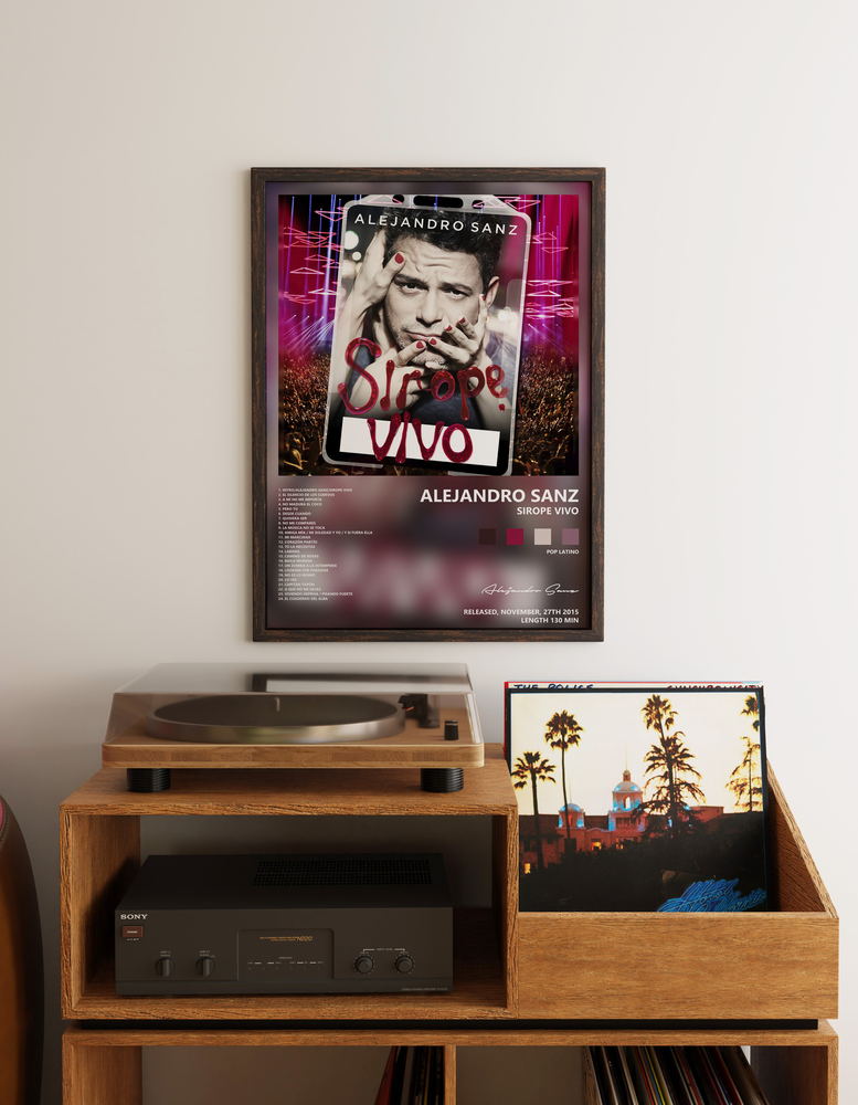 Music poster: Alejandro Sanz - Sirope Vivo