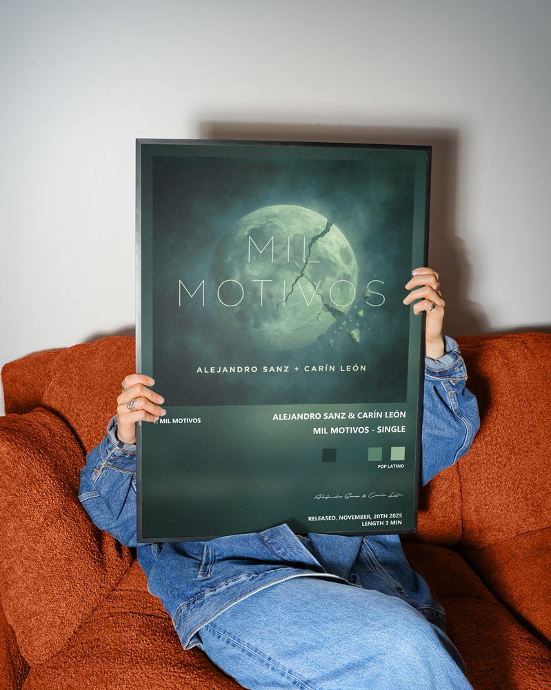 Music poster: Alejandro Sanz Carín León - Mil motivos - Single