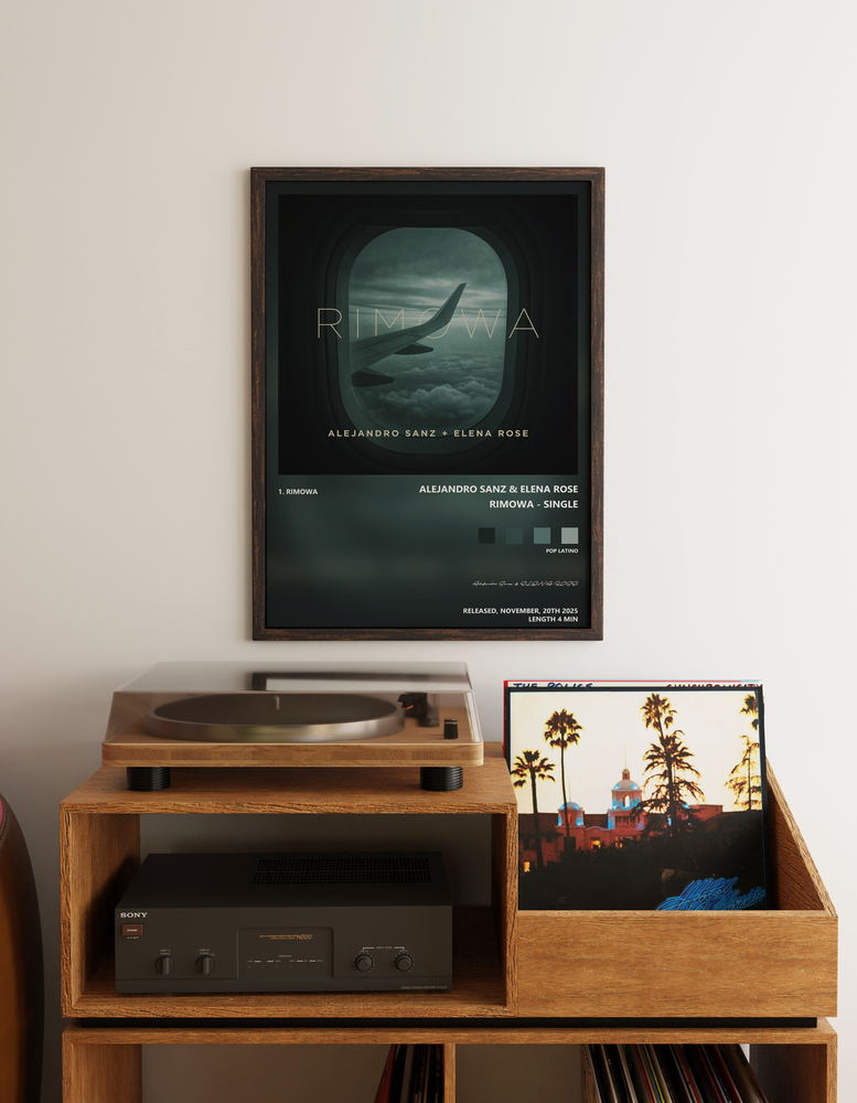 Music poster: Alejandro Sanz ELENA ROSE - Rimowa - Single