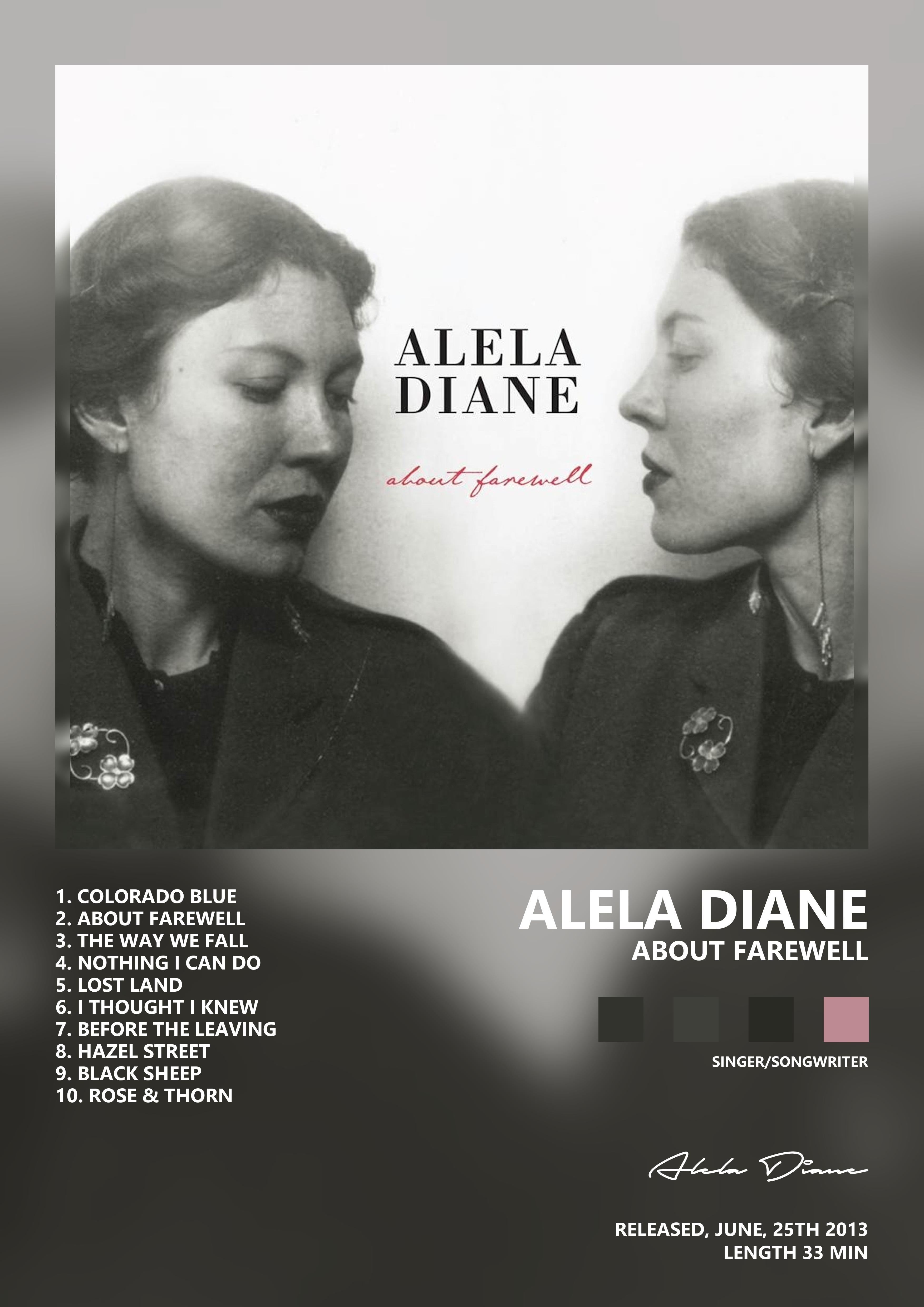Music poster: Alela Diane - About Farewell