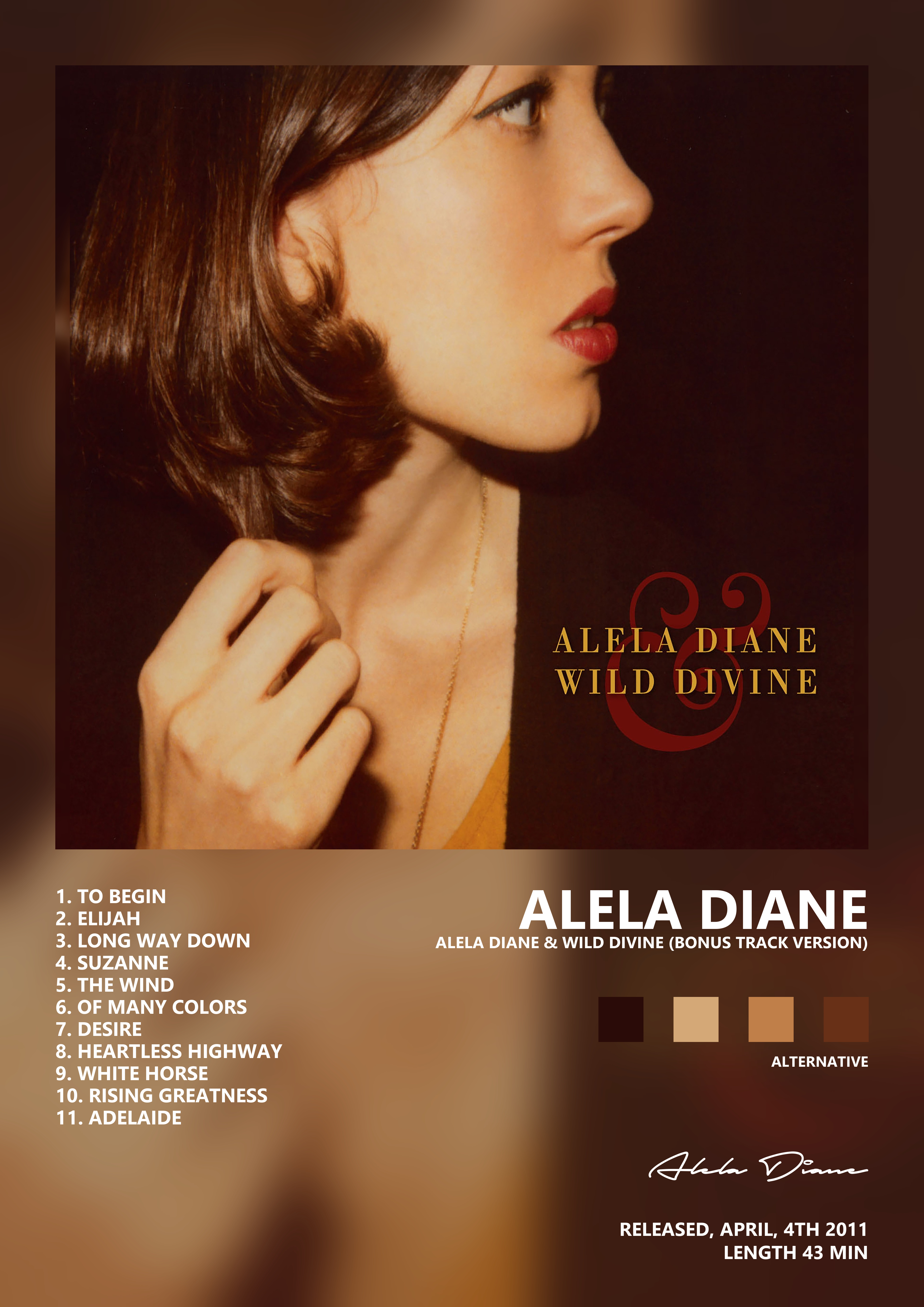 Music poster: Alela Diane - Alela Diane Wild Divine Bonus Track Version