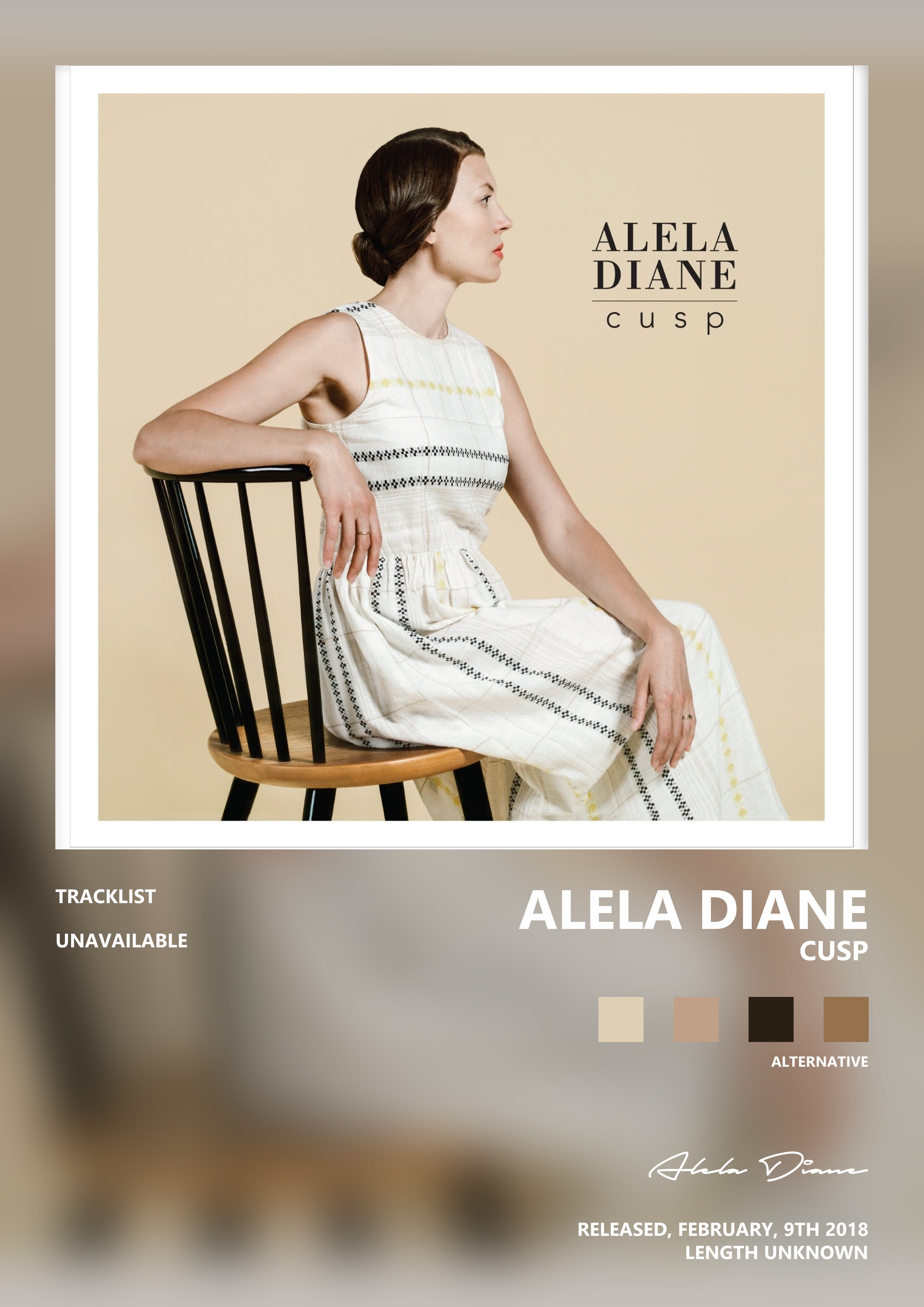 Music poster: Alela Diane - Cusp