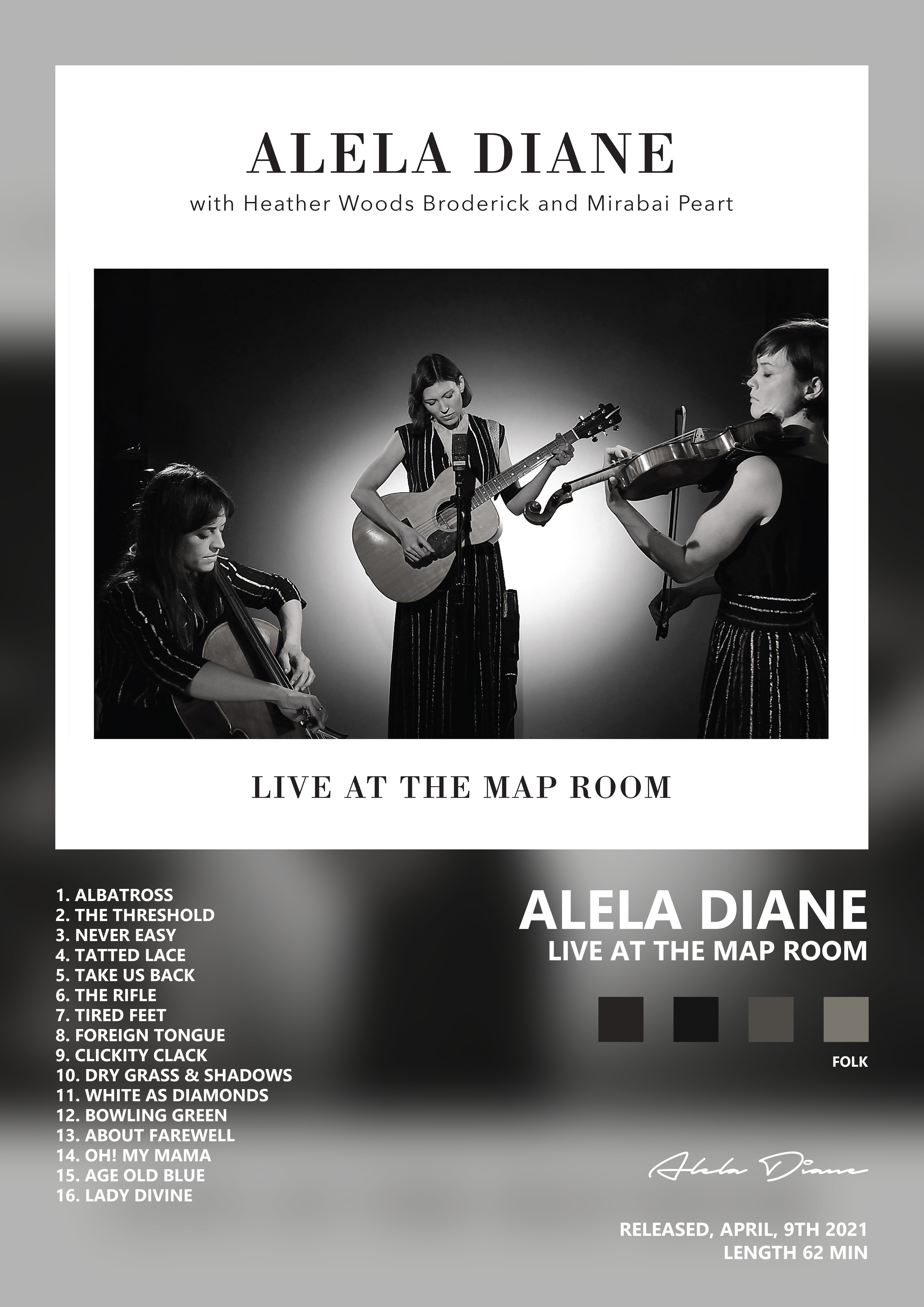Music poster: Alela Diane - Live at the Map Room