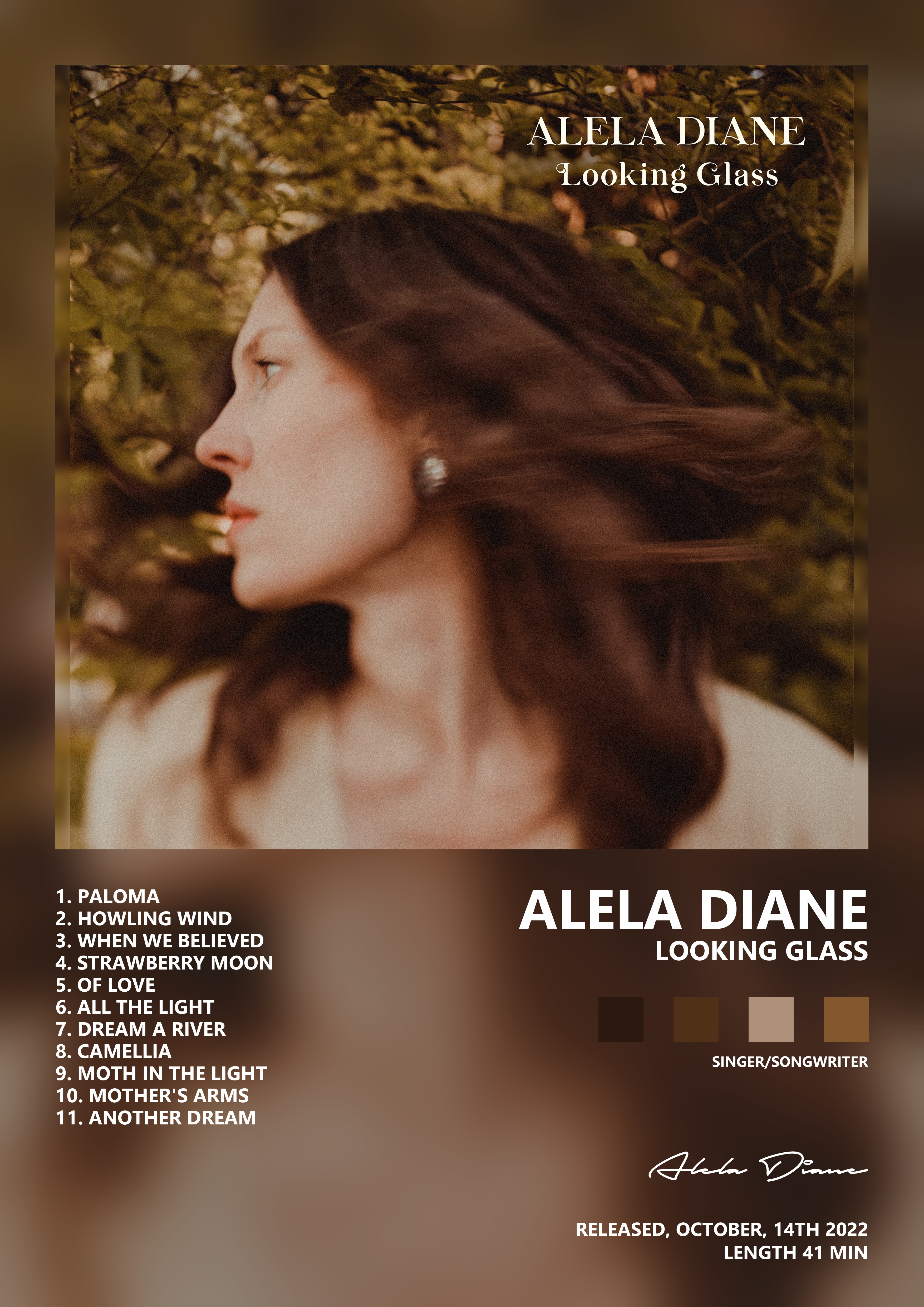 Music poster: Alela Diane - Looking Glass