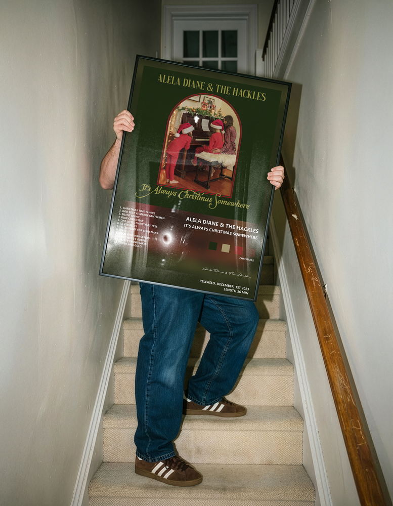 Music poster: Alela Diane The Hackles - Its Always Christmas Somewhere