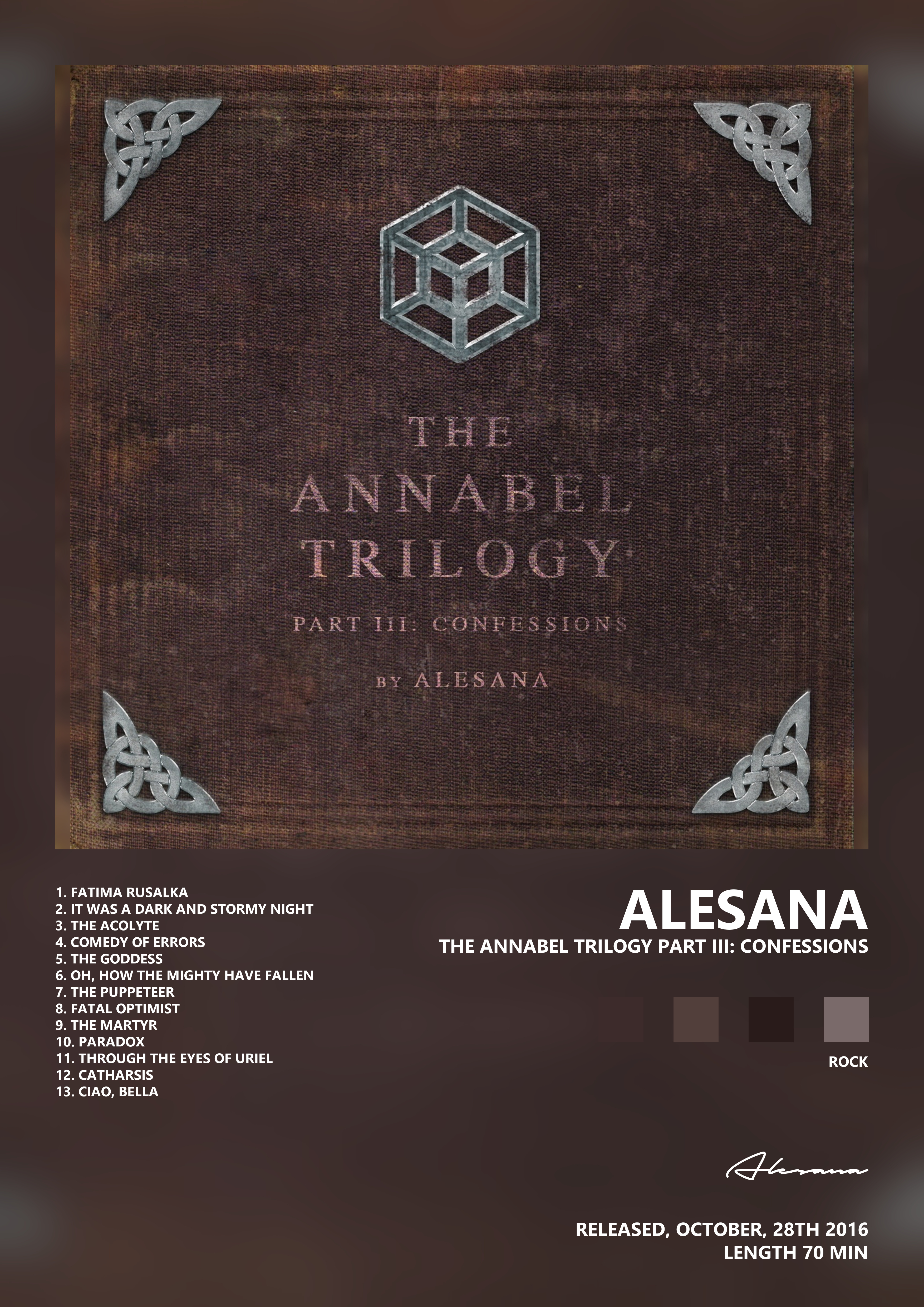 Music poster: Alesana - The Annabel Trilogy Part III Confessions