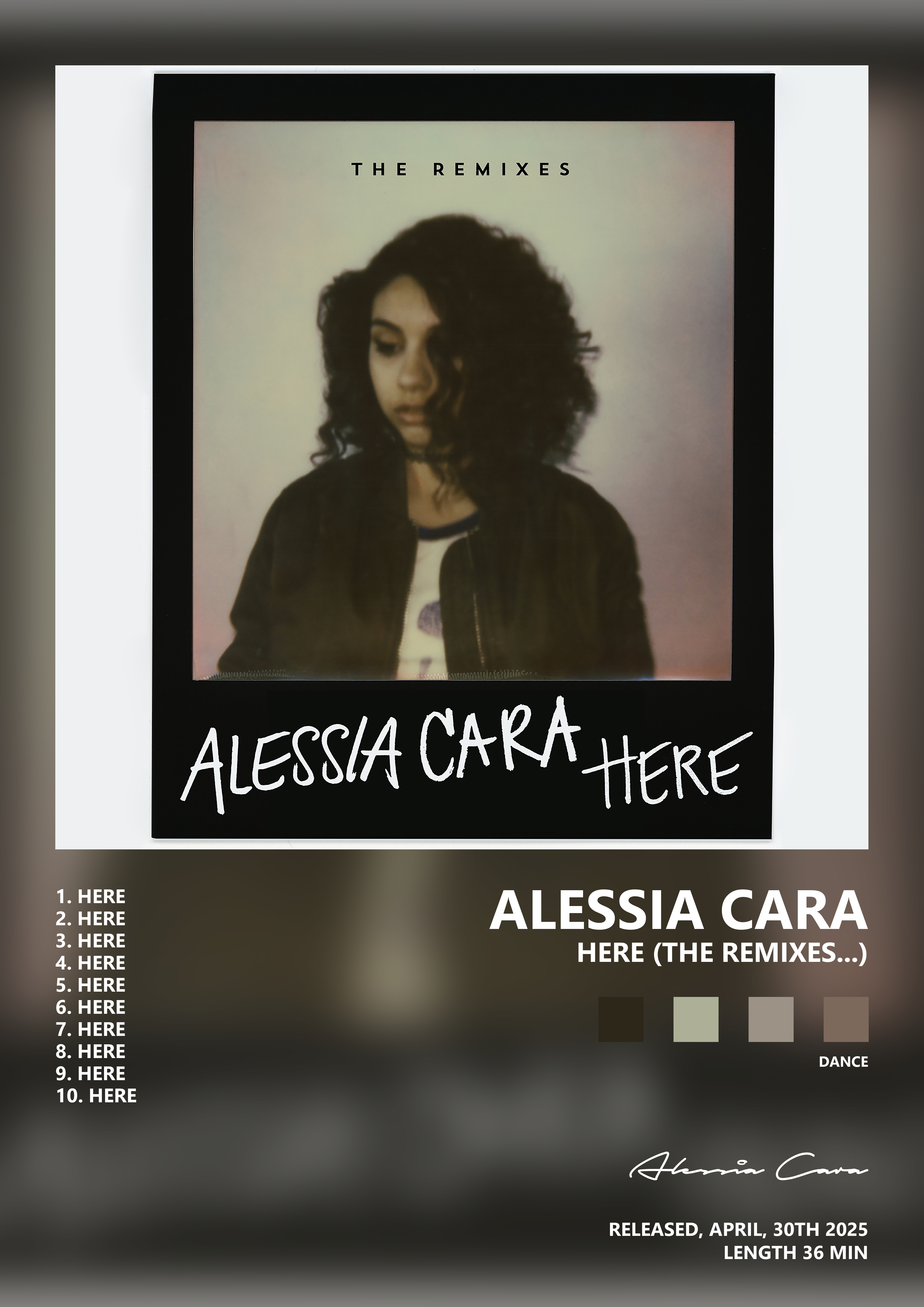 Music poster: Alessia Cara - Here The Remixes