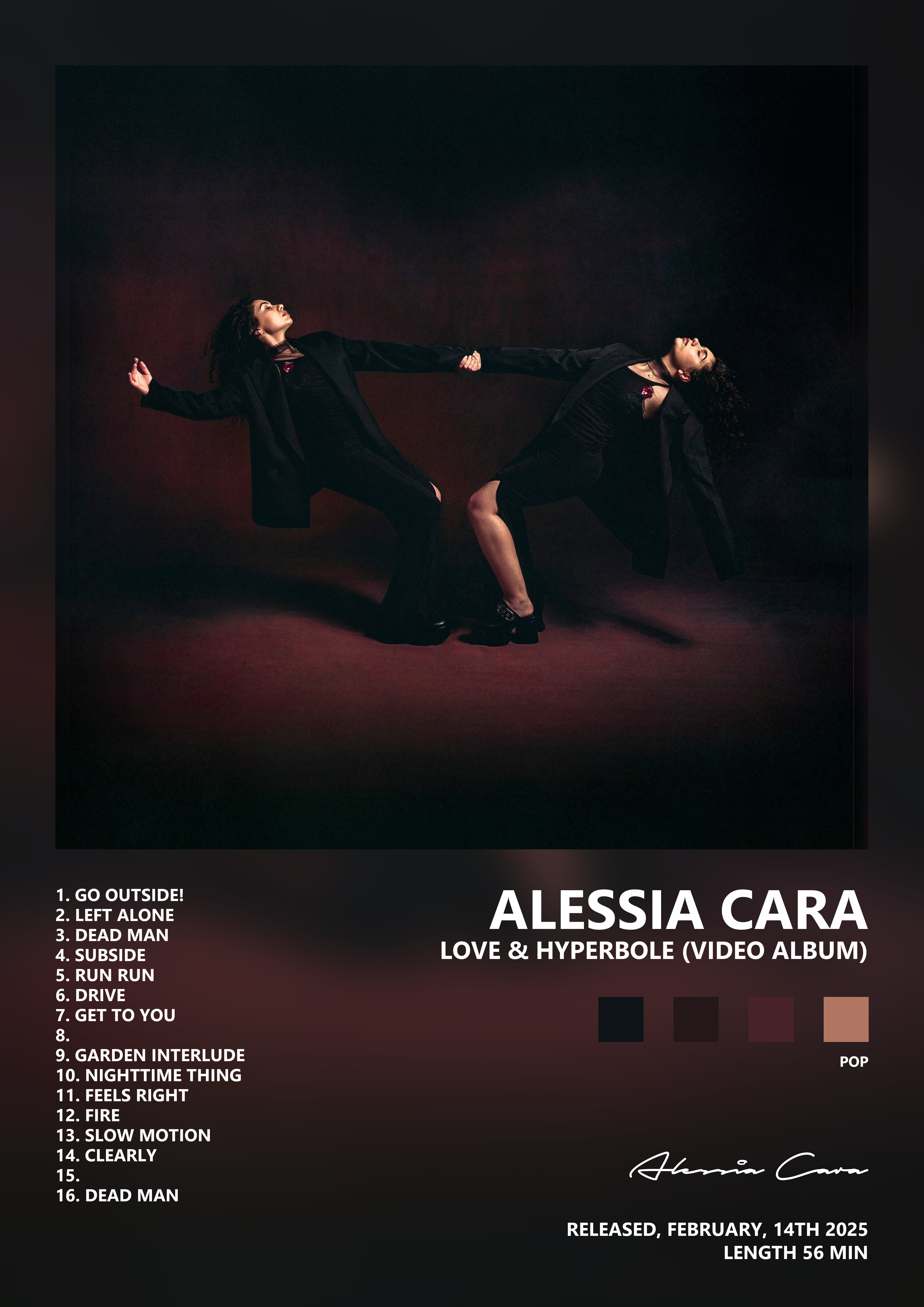 Music poster: Alessia Cara - Love Hyperbole Video Album