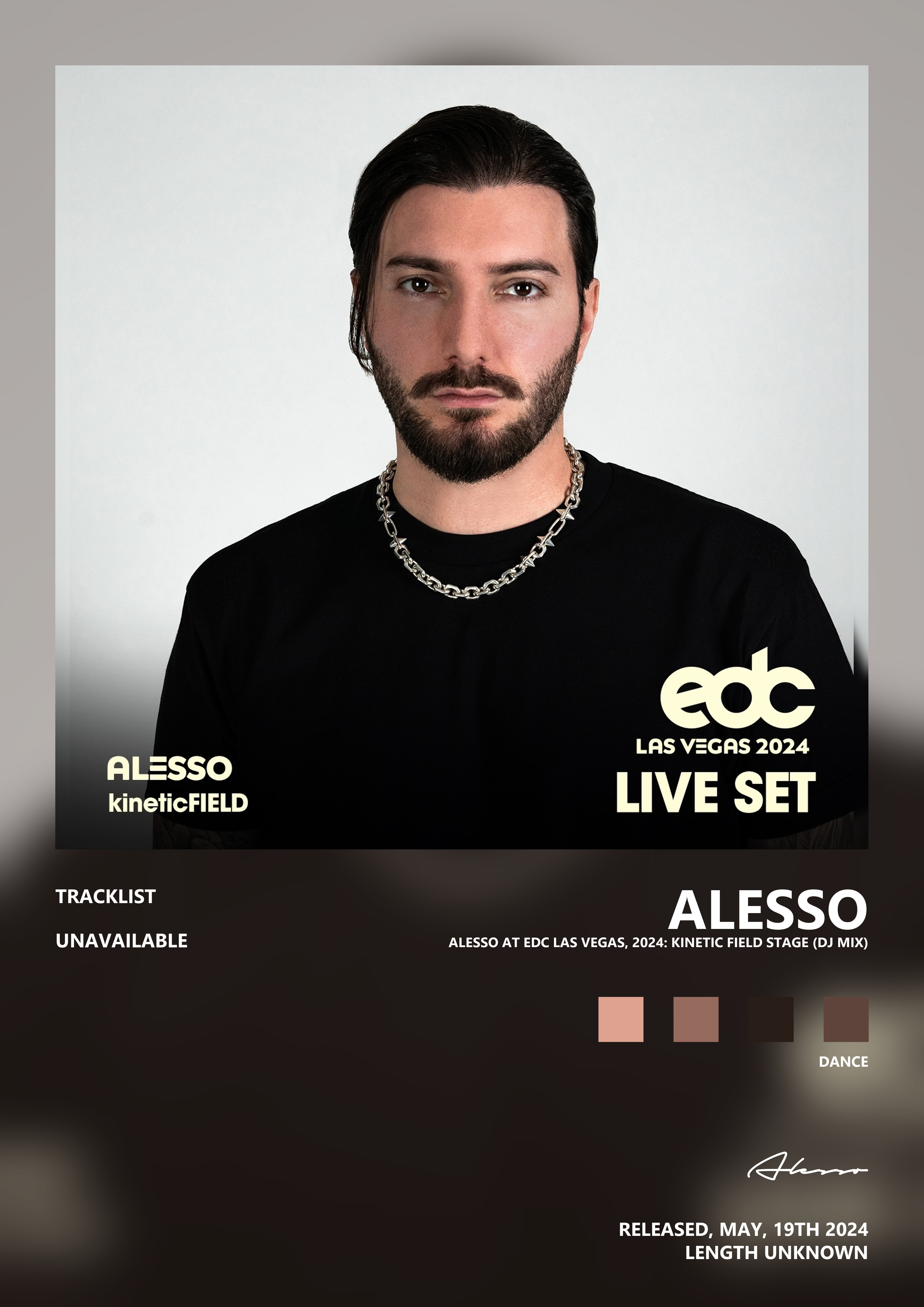 Music poster: Alesso - Alesso at EDC Las Vegas 2024 Kinetic Field Stage DJ Mix