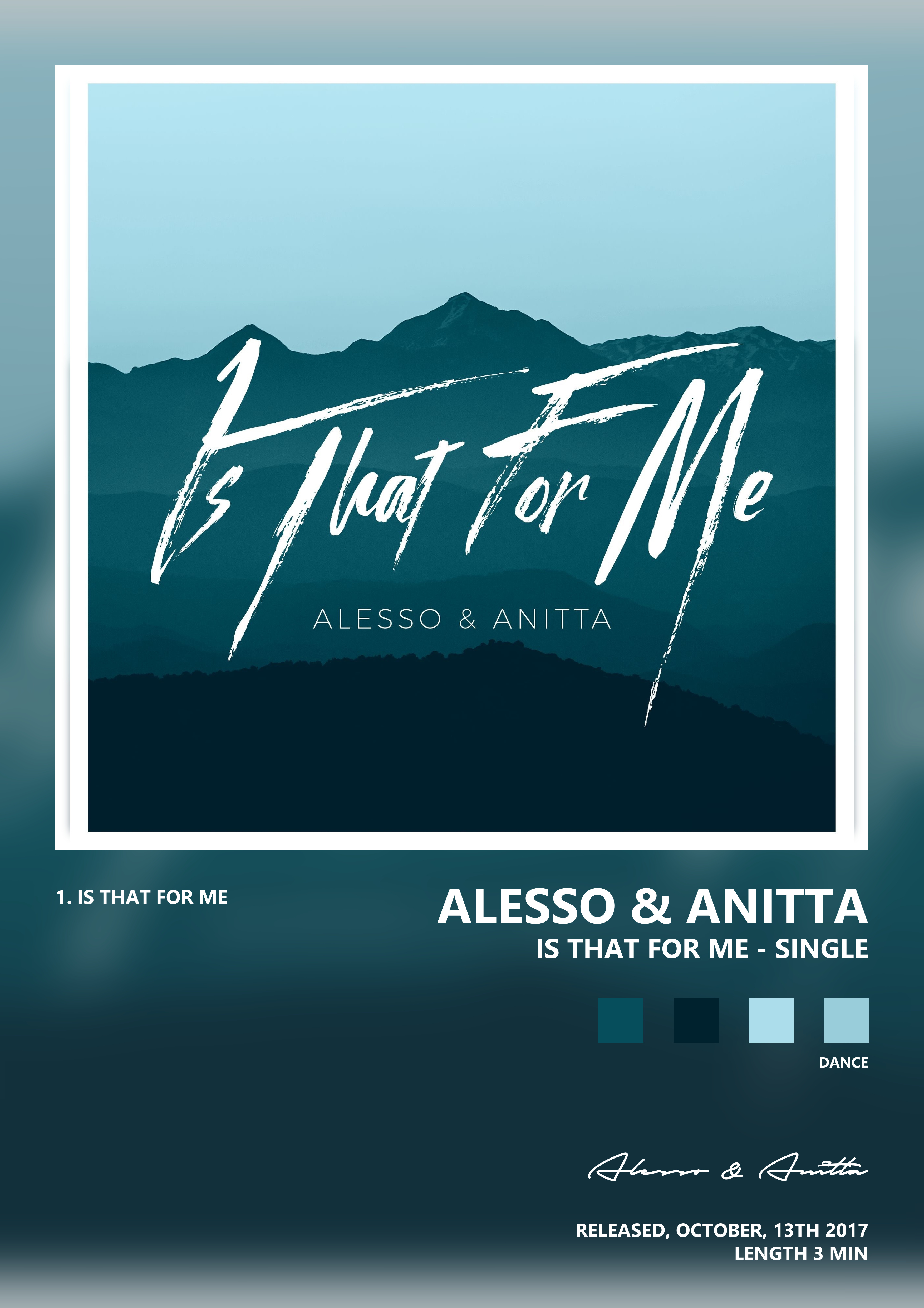 Music poster: Alesso Anitta - Is That for Me - Single