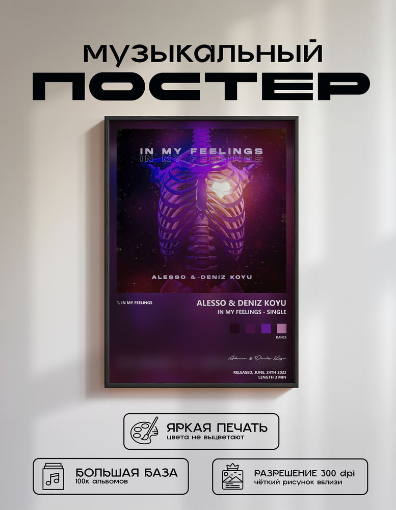 Music poster: Alesso Deniz Koyu - In My Feelings - Single