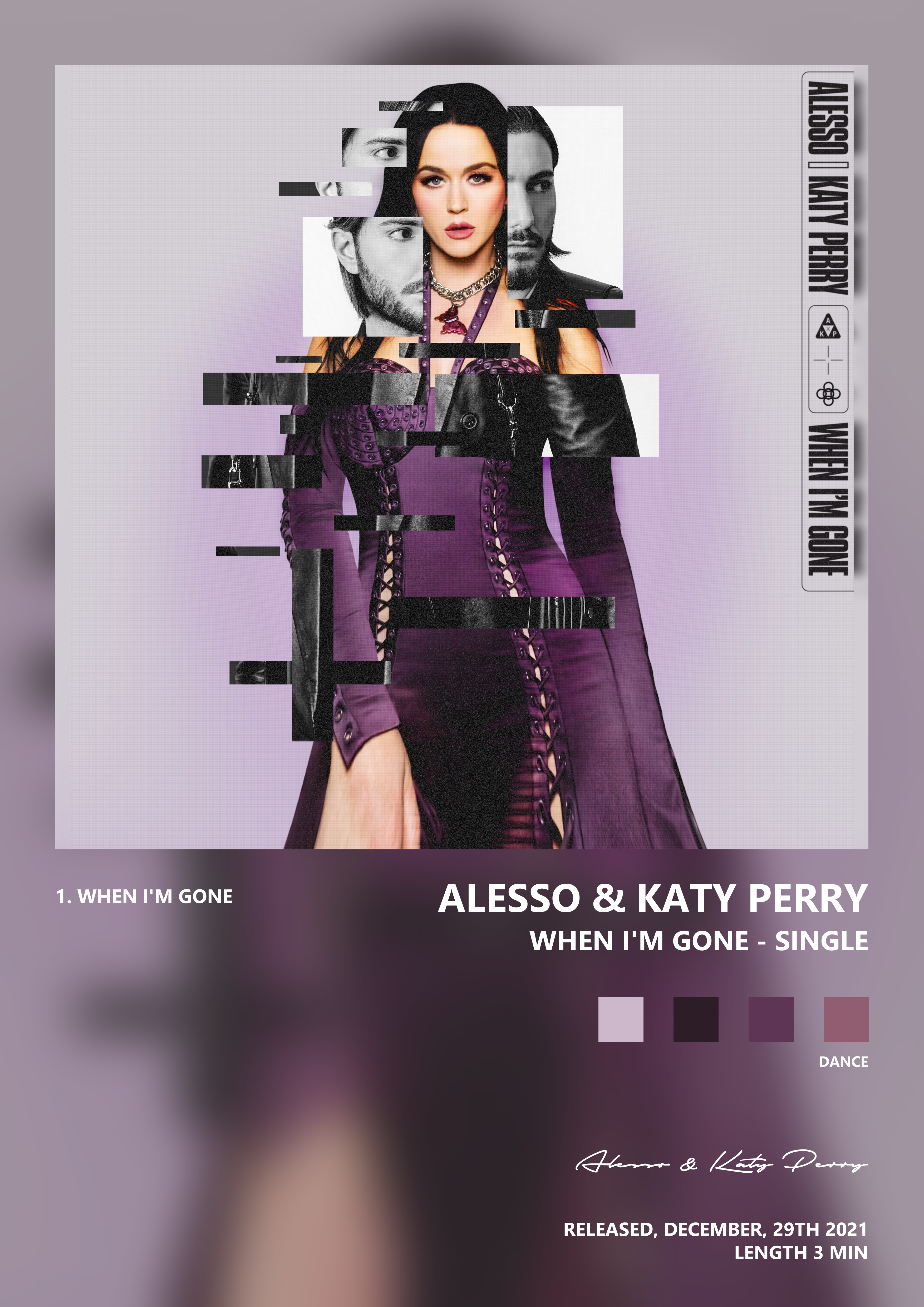 Music poster: Alesso Katy Perry - When Im Gone - Single