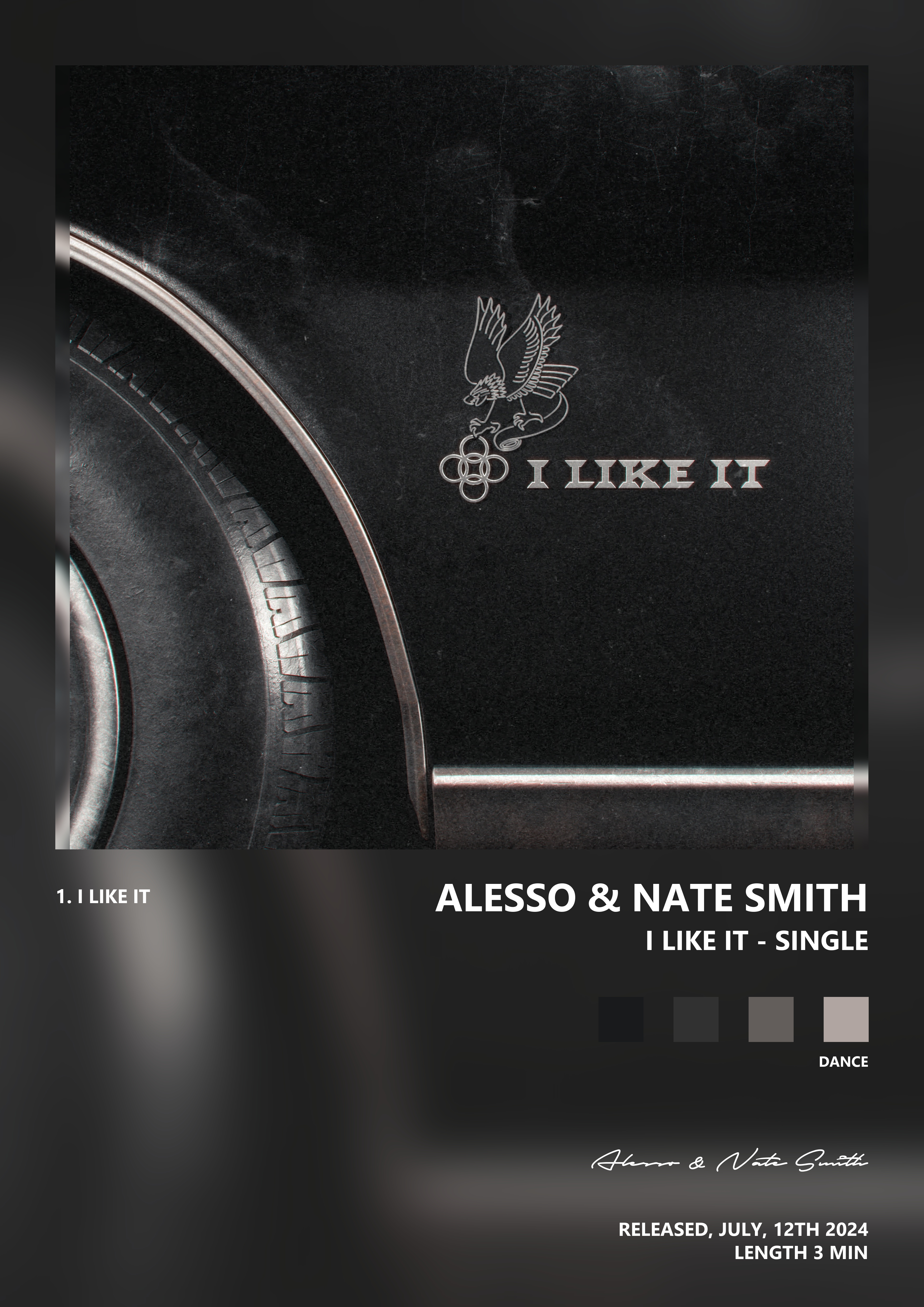 Music poster: Alesso Nate Smith - I Like It - Single