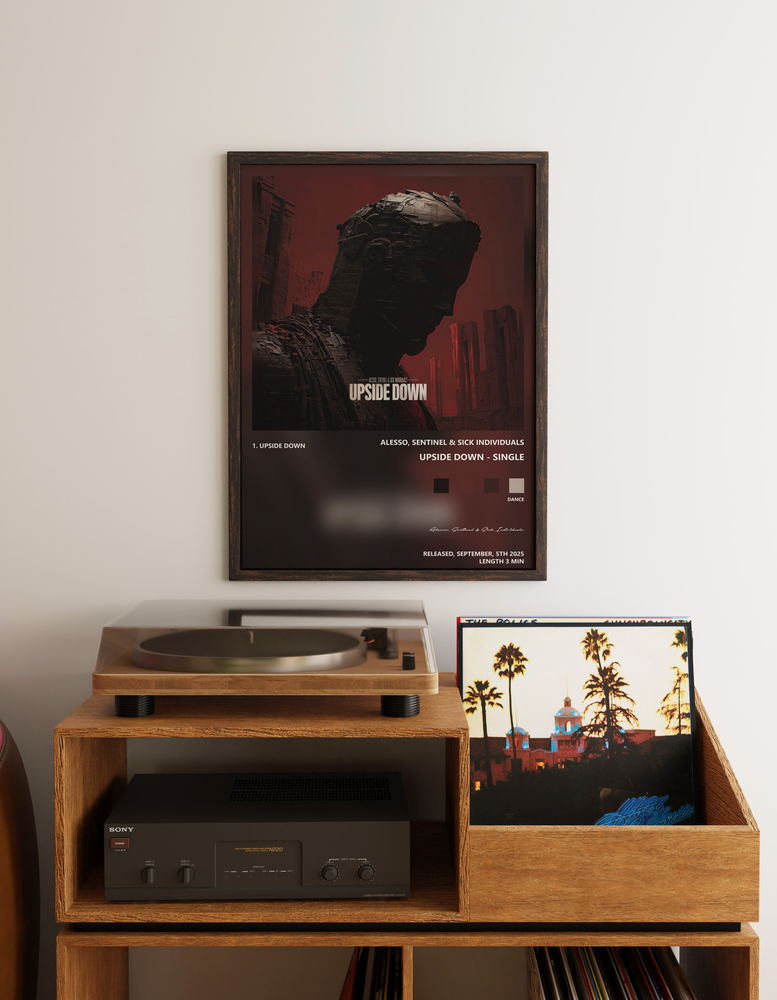 Music poster: Alesso Sentinel Sick Individuals - Upside Down - Single