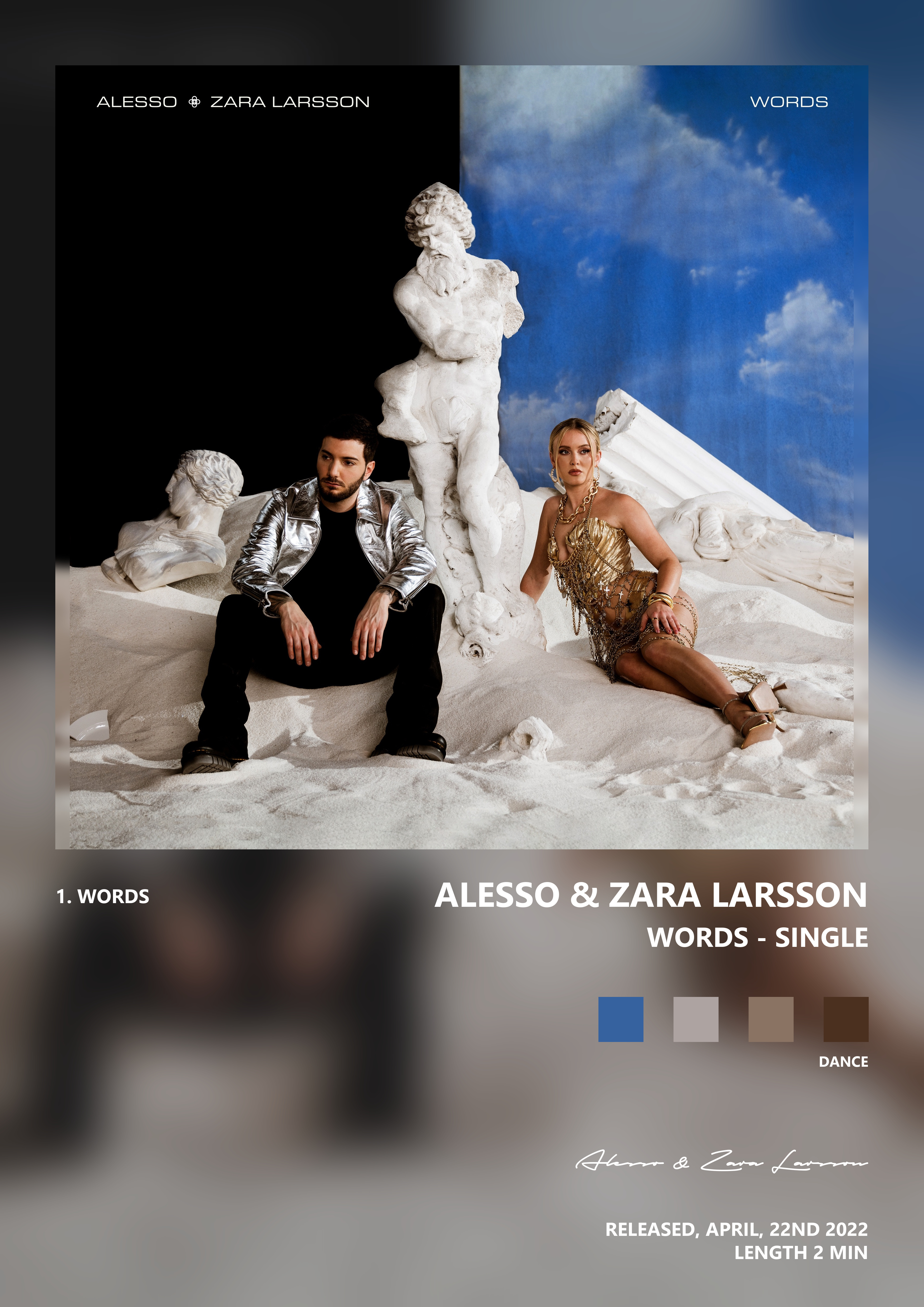 Music poster: Alesso Zara Larsson - Words - Single