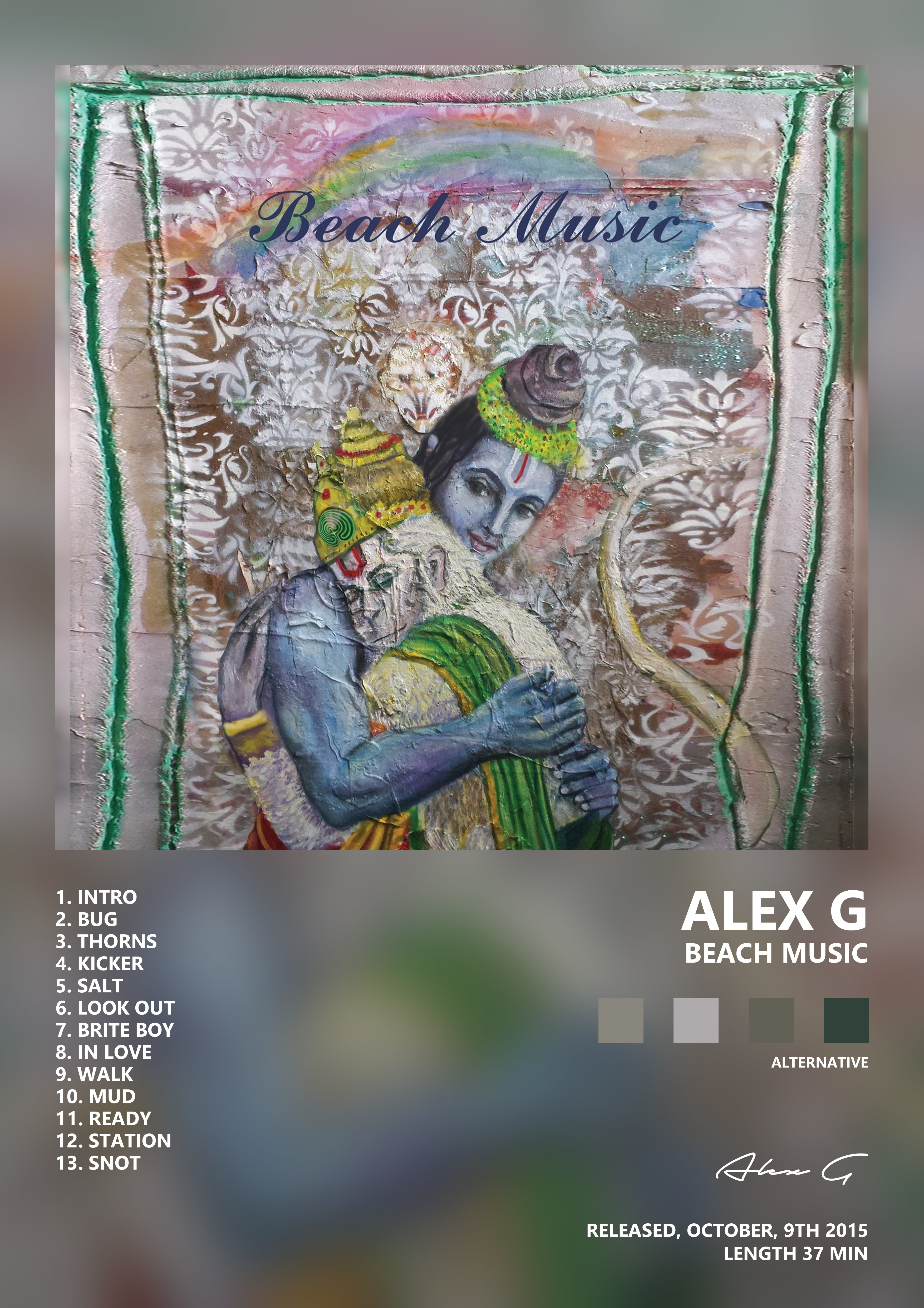 Music poster: Alex G - Beach Music