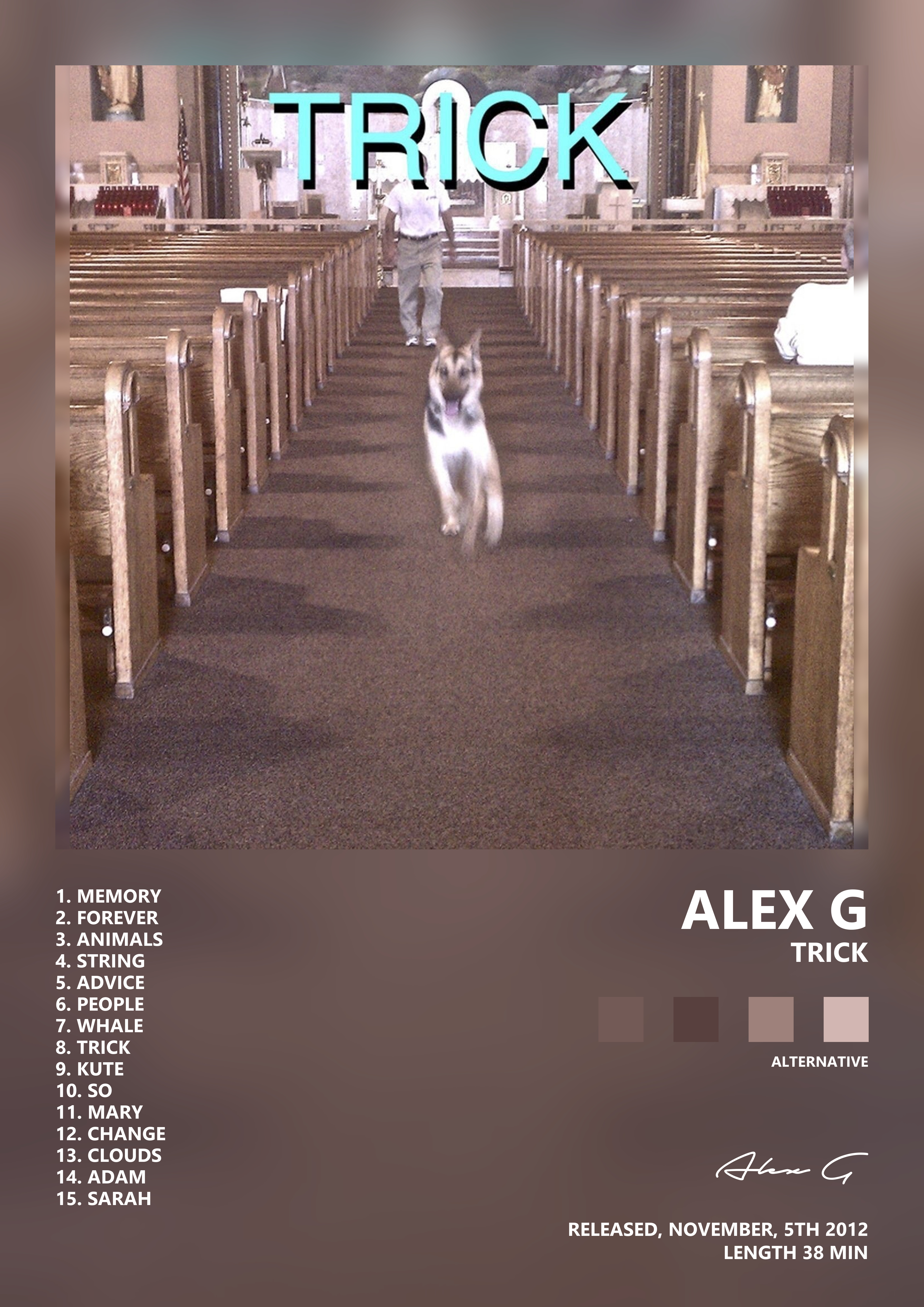 Music poster: Alex G - Trick