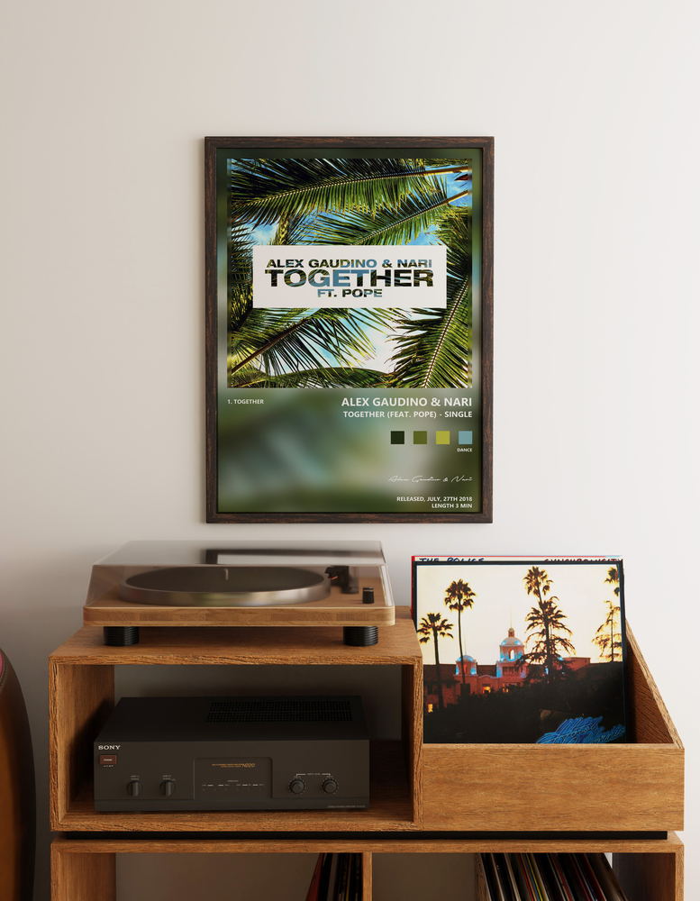 Music poster: Alex Gaudino Nari - Together feat Pope - Single