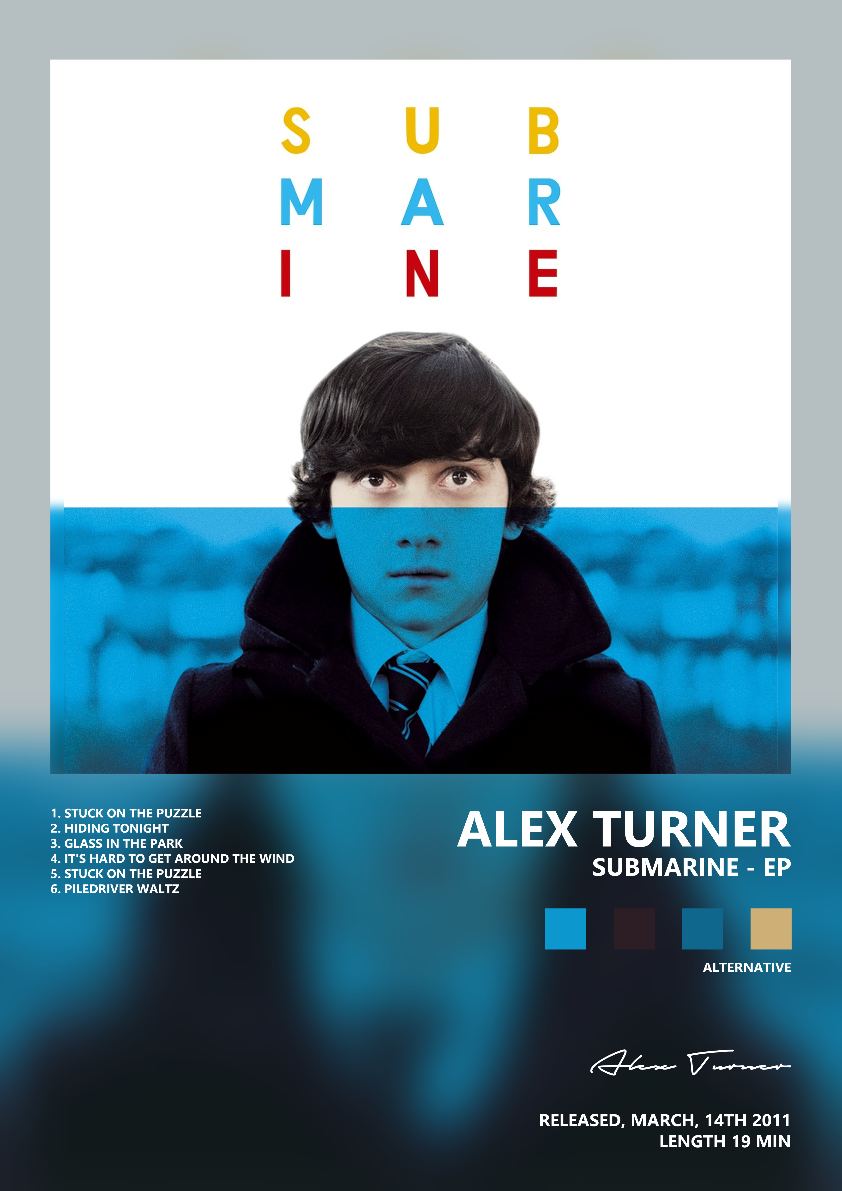 Music poster: Alex Turner - Submarine - EP