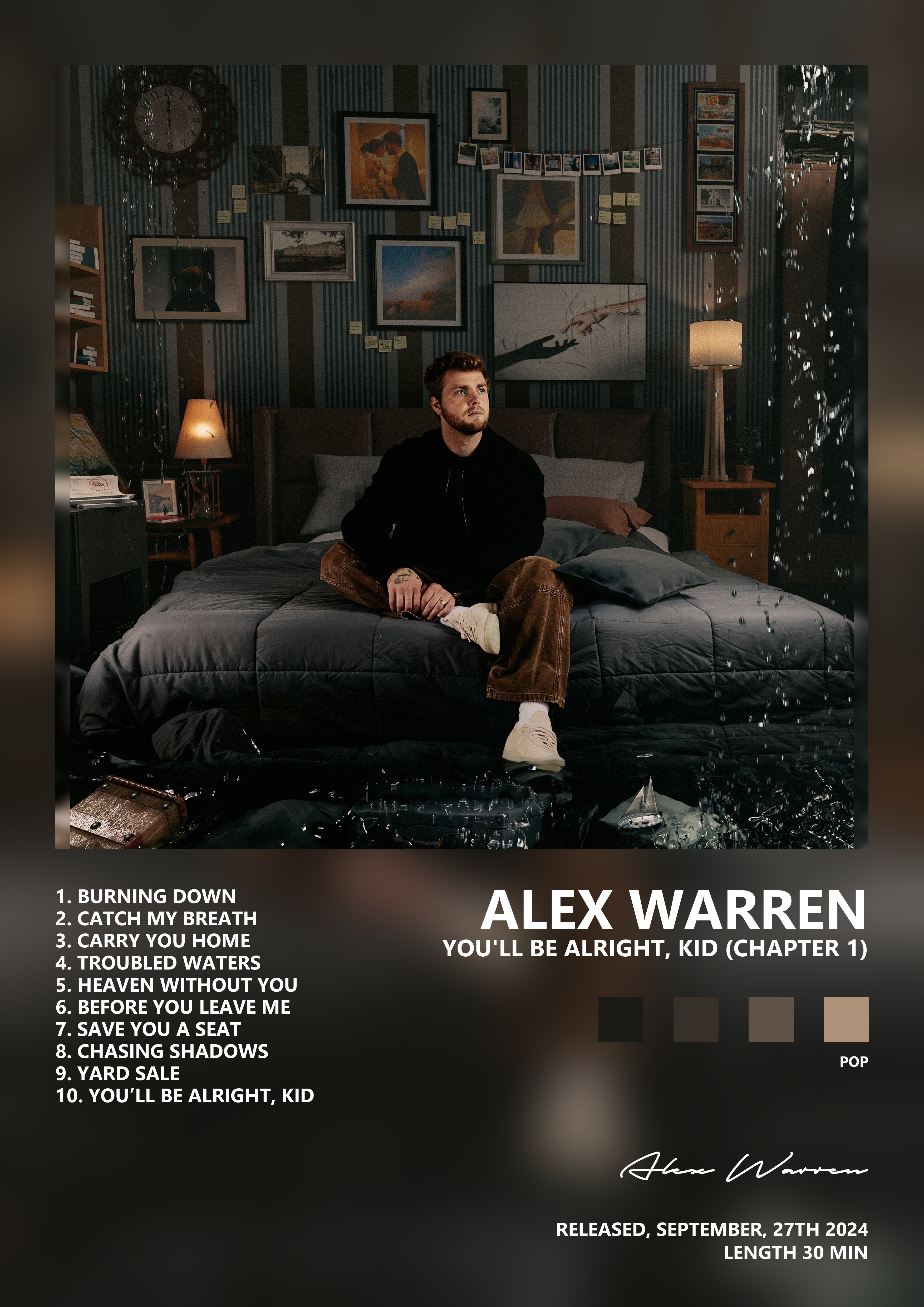 Music poster: Alex Warren - Youll Be Alright Kid Chapter 1