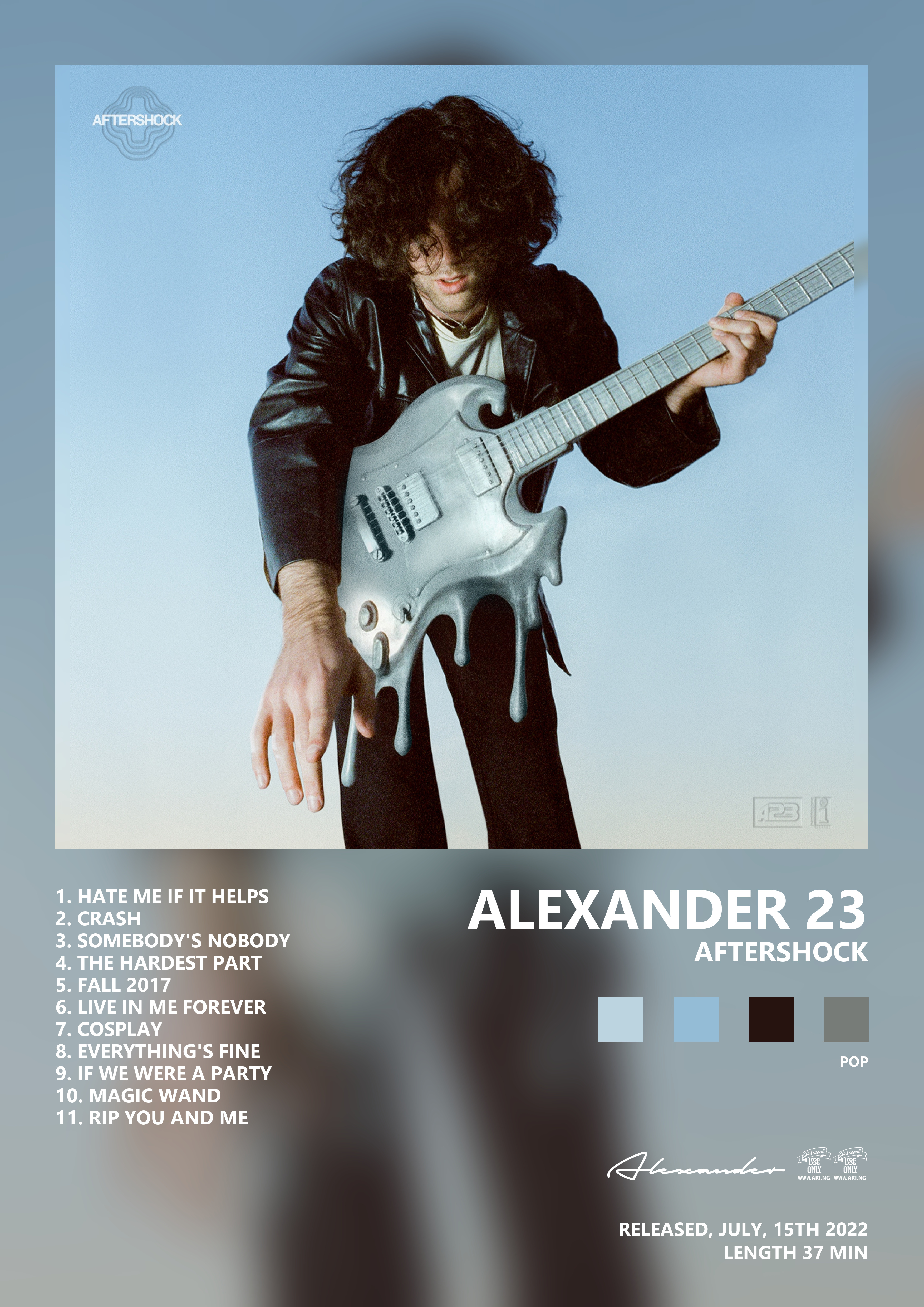 Music poster: Alexander 23 - Aftershock