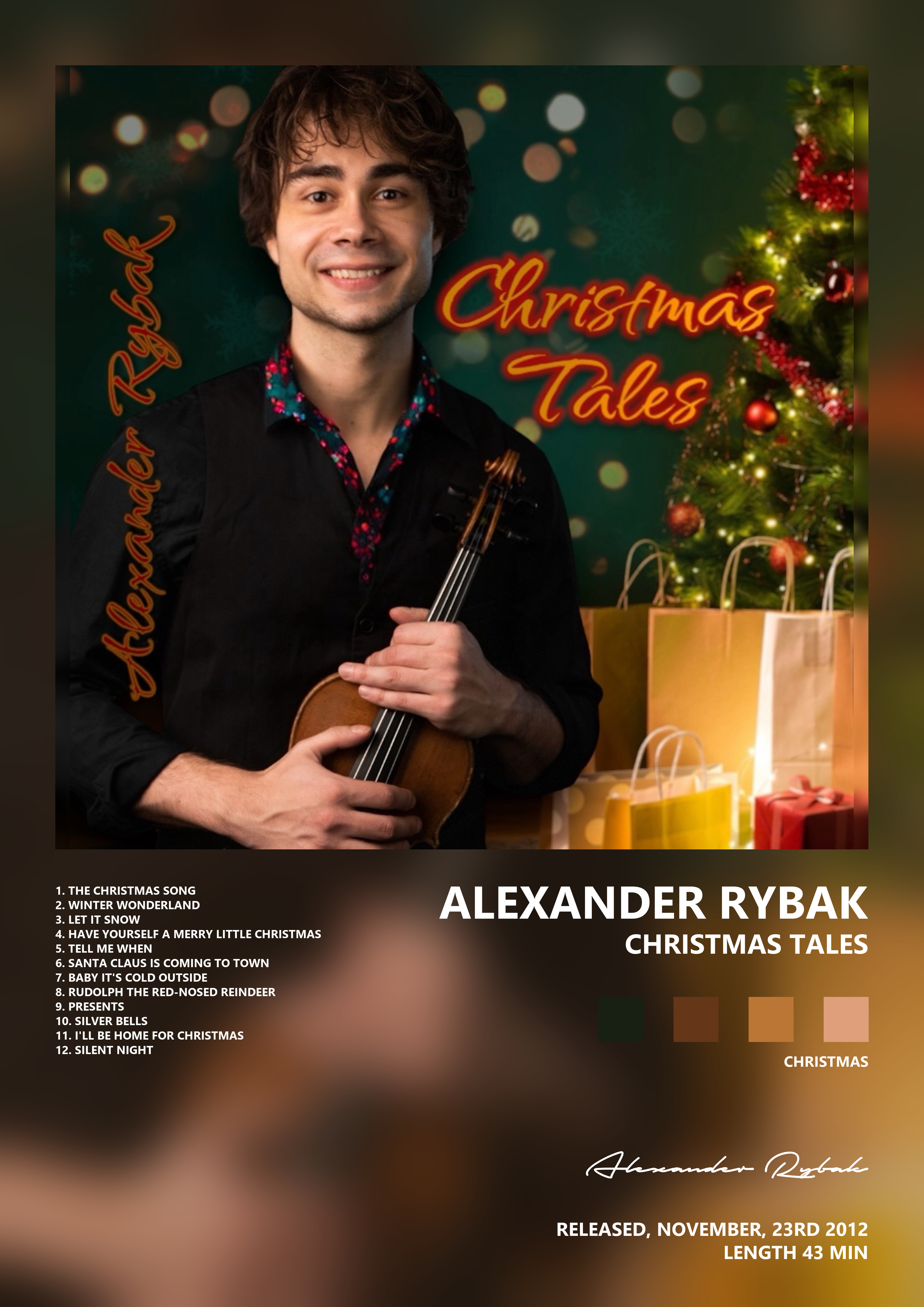 Music poster: Alexander Rybak - Christmas Tales