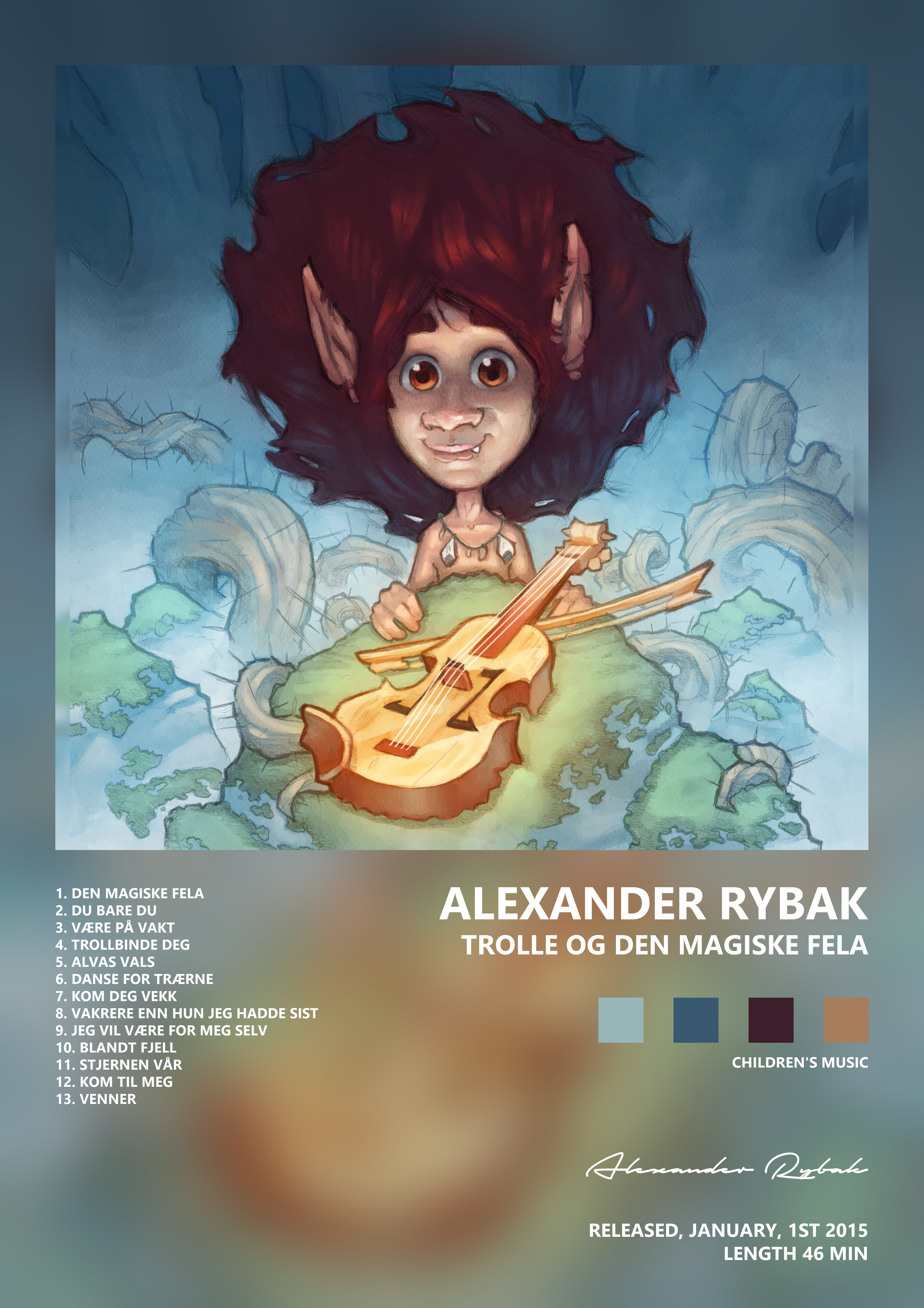 Music poster: Alexander Rybak - Trolle Og Den Magiske Fela