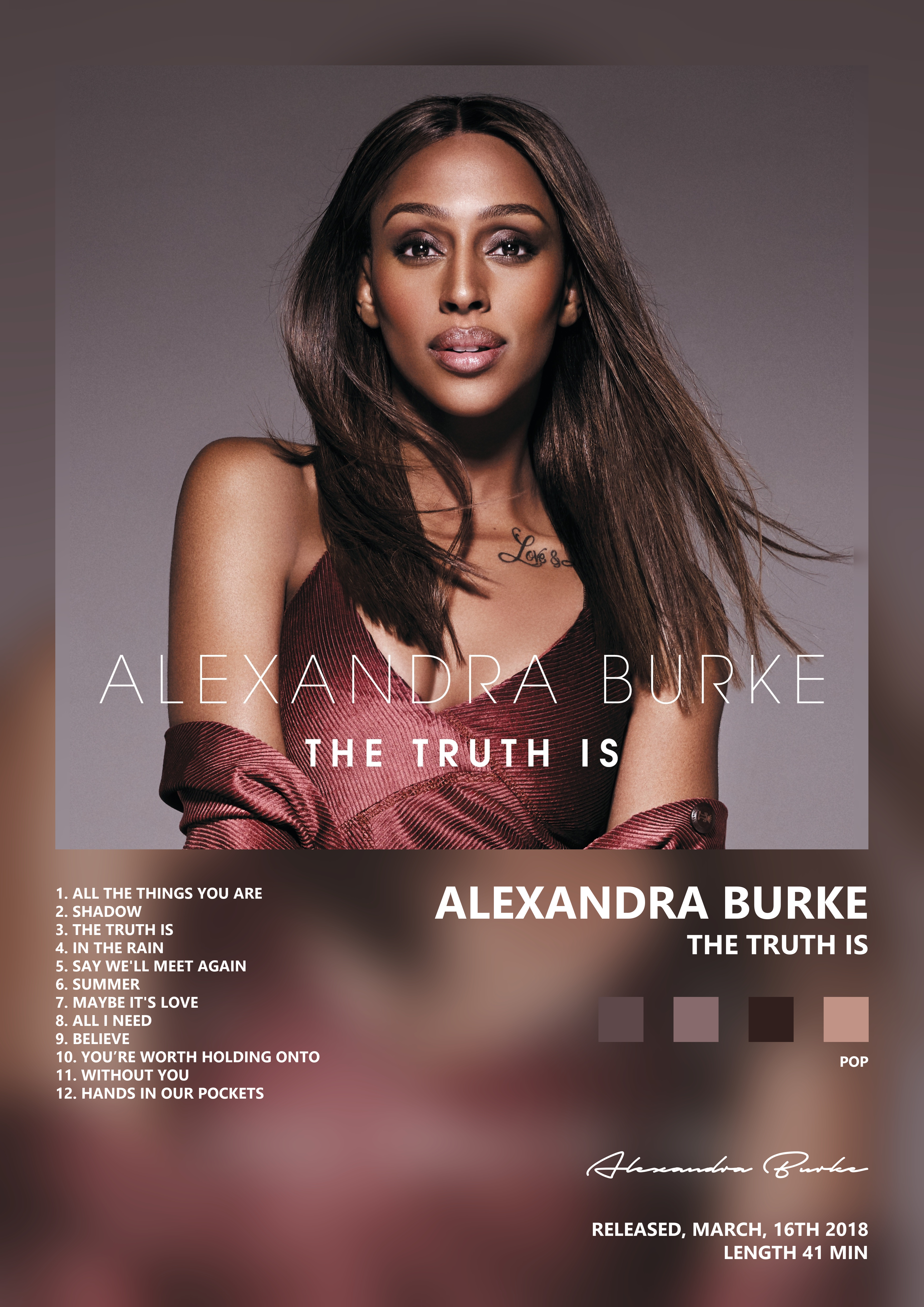 Music poster: Alexandra Burke - The Truth Is