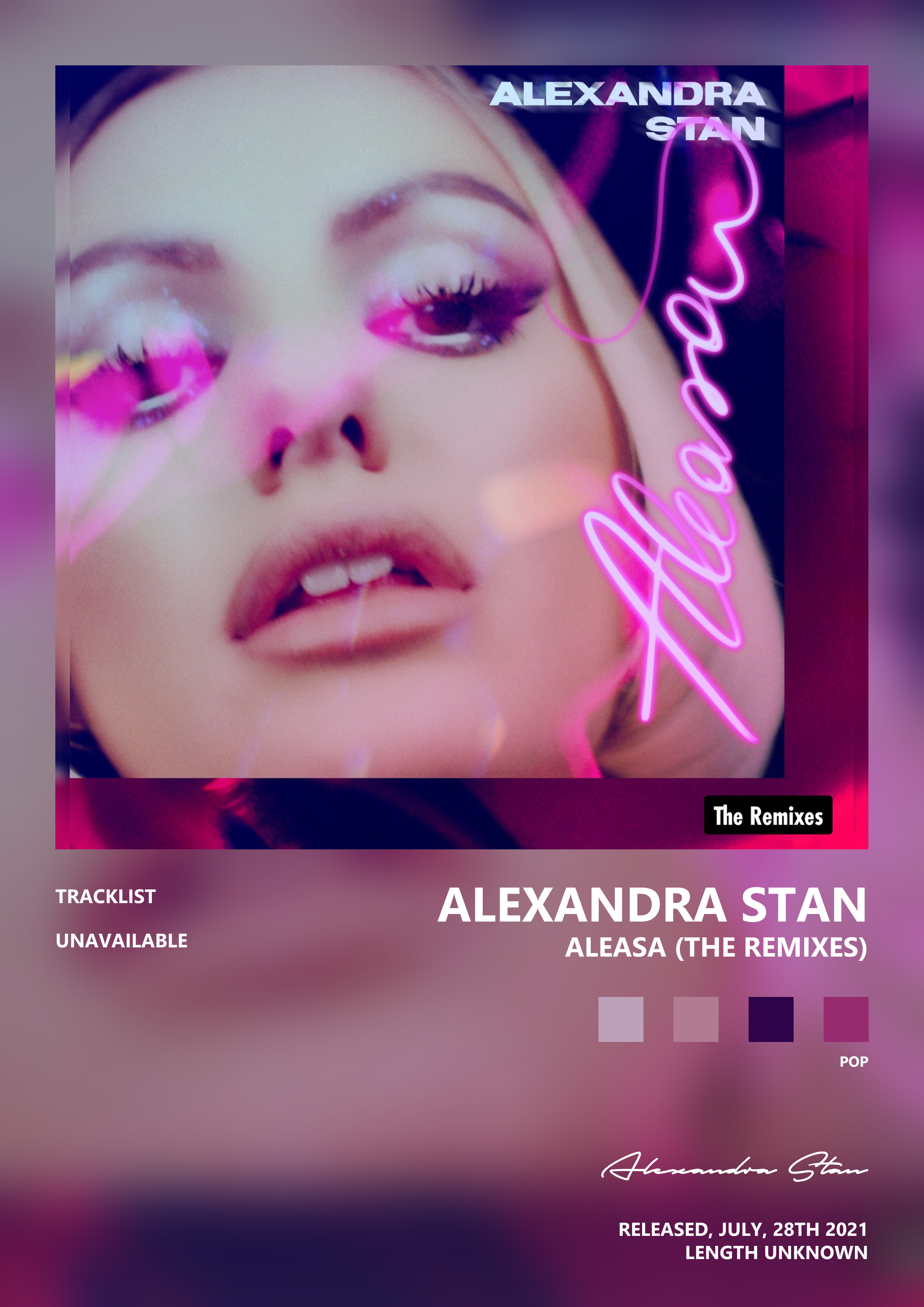 Music poster: Alexandra Stan - Aleasa The Remixes