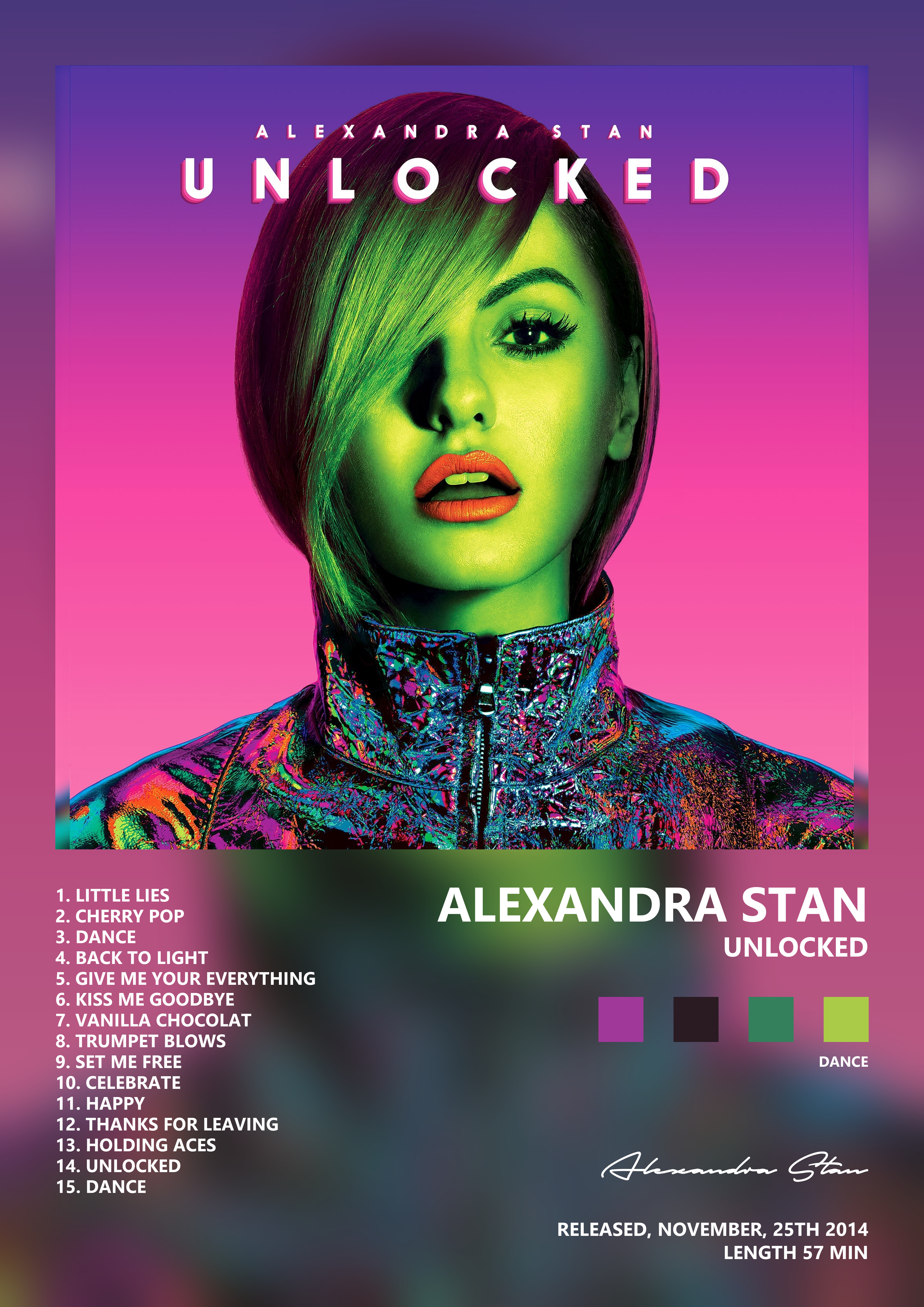 Music poster: Alexandra Stan - Unlocked