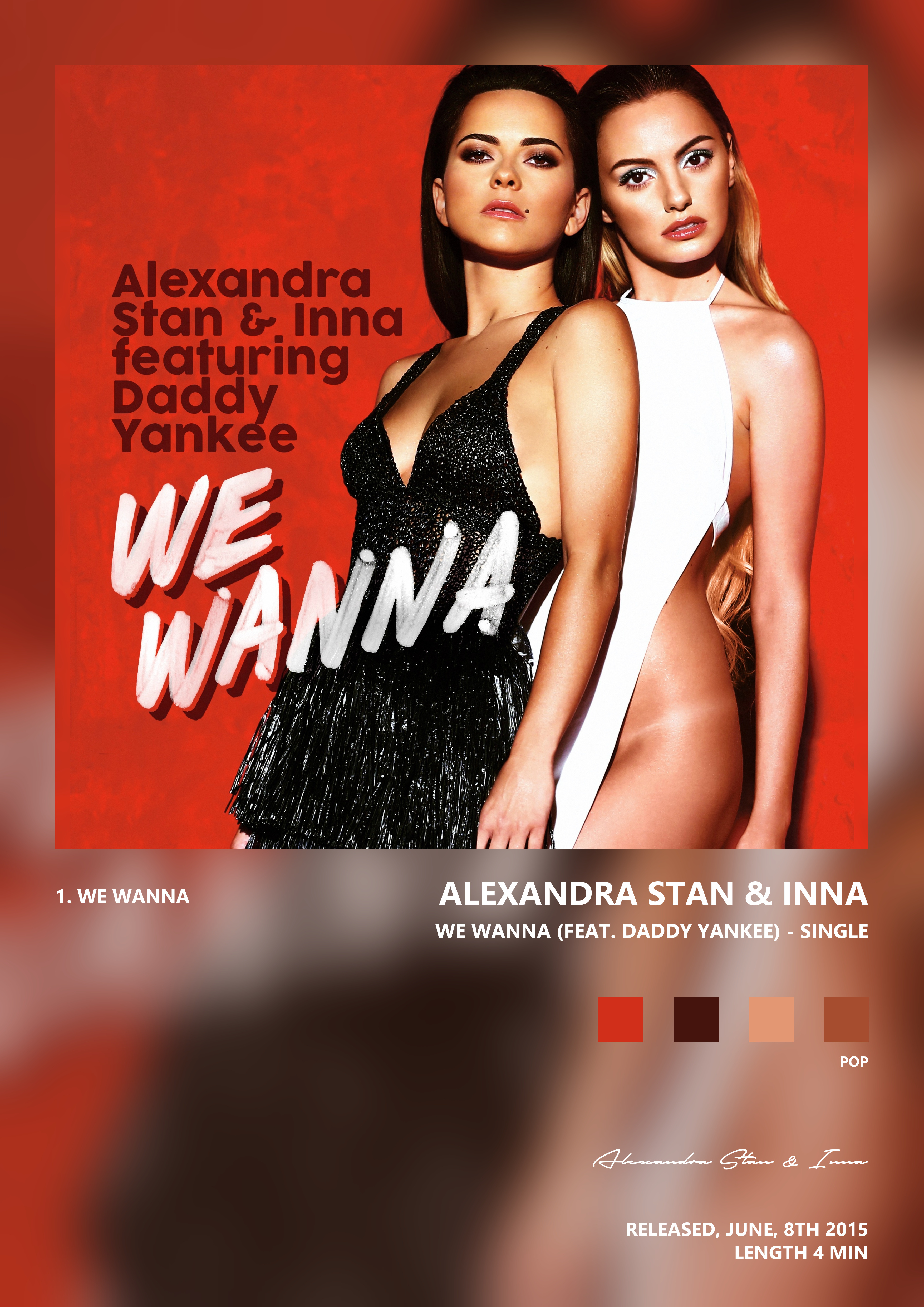 Music poster: Alexandra Stan Inna - We Wanna feat Daddy Yankee - Single