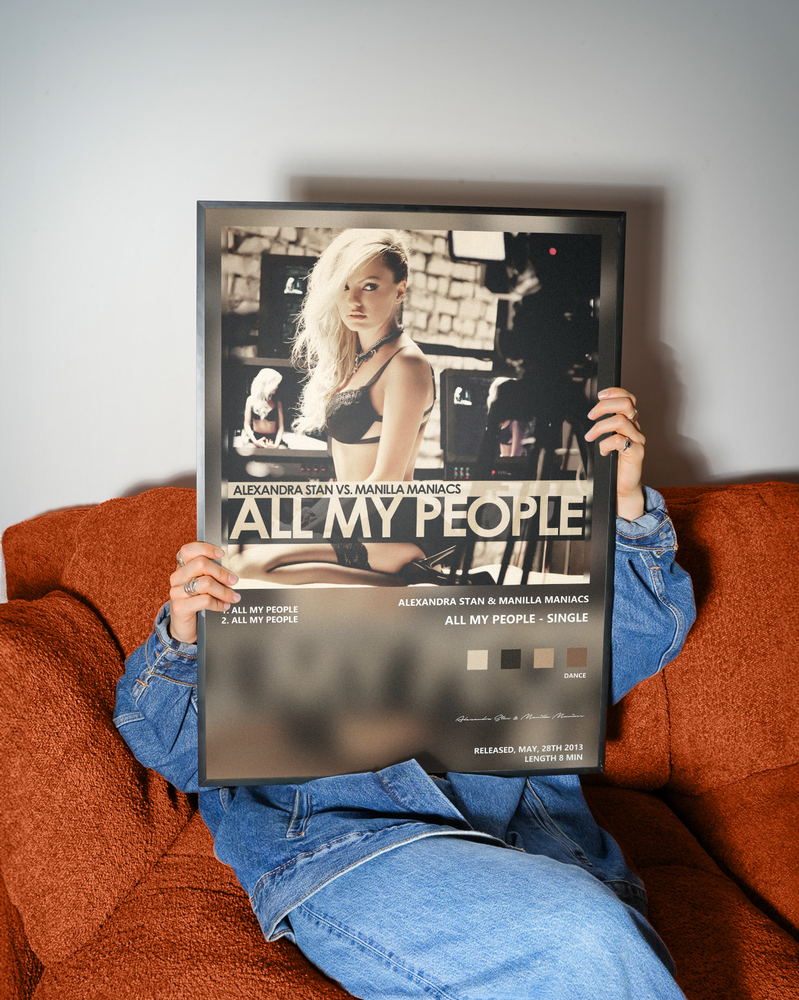 Music poster: Alexandra Stan Manilla Maniacs - All My People - Single