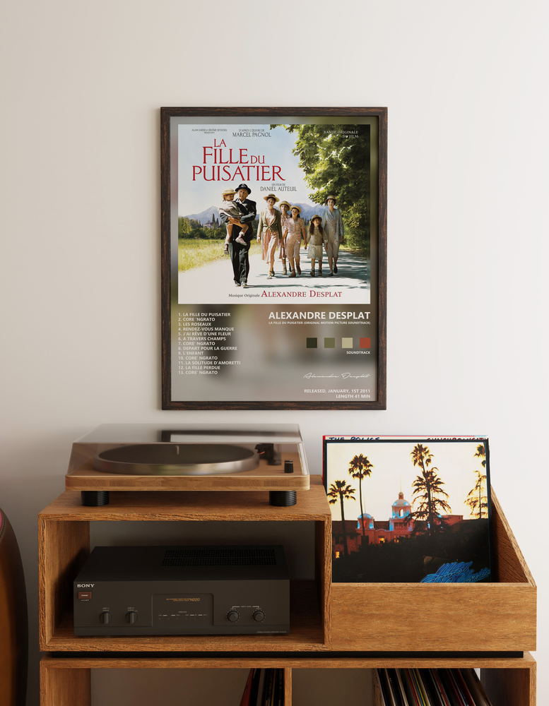 Music poster: Alexandre Desplat - La Fille Du Puisatier Original Motion Picture Soundtrack