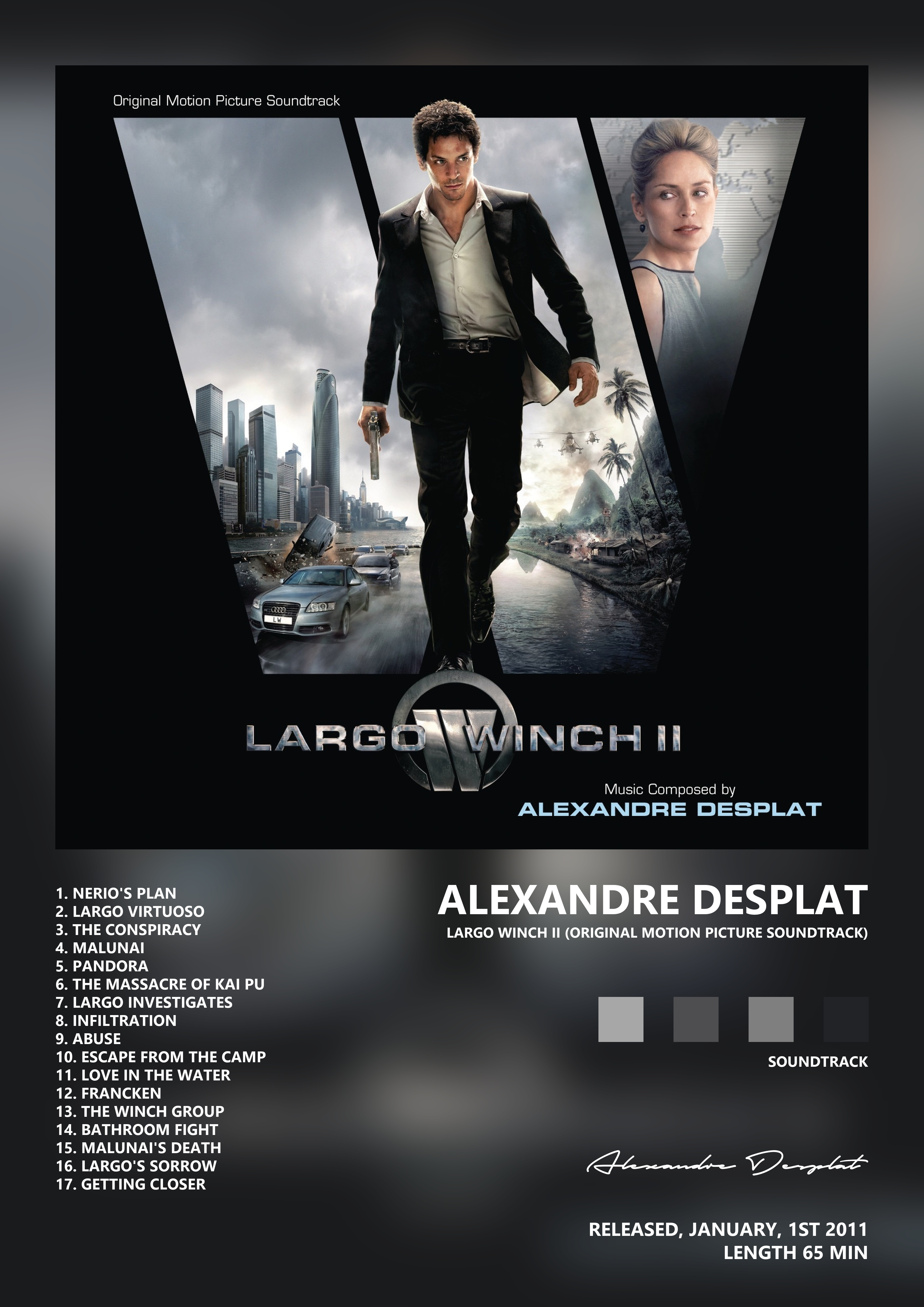 Music poster: Alexandre Desplat - Largo Winch II Original Motion Picture Soundtrack