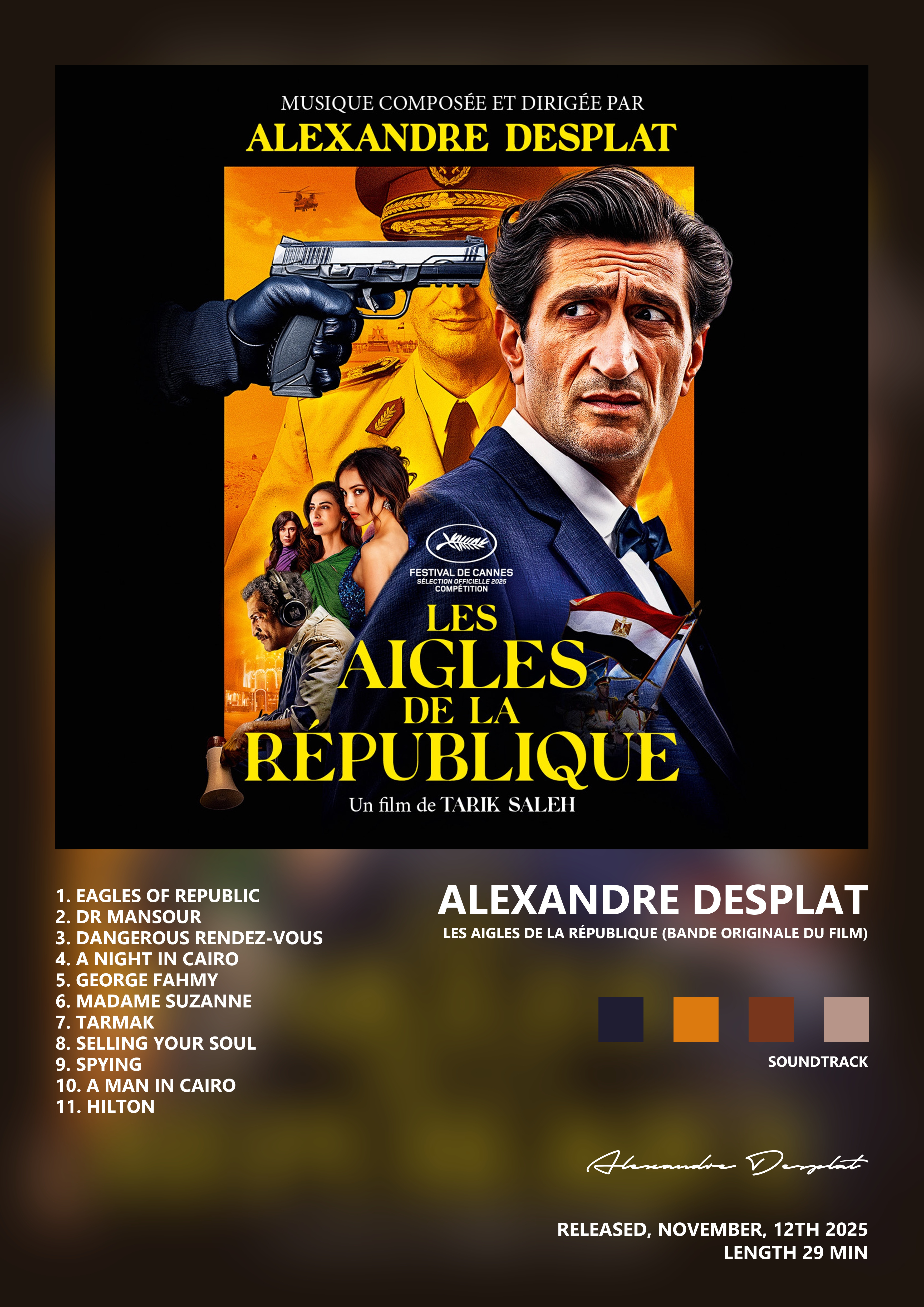 Music poster: Alexandre Desplat - Les Aigles de la République Bande originale du film