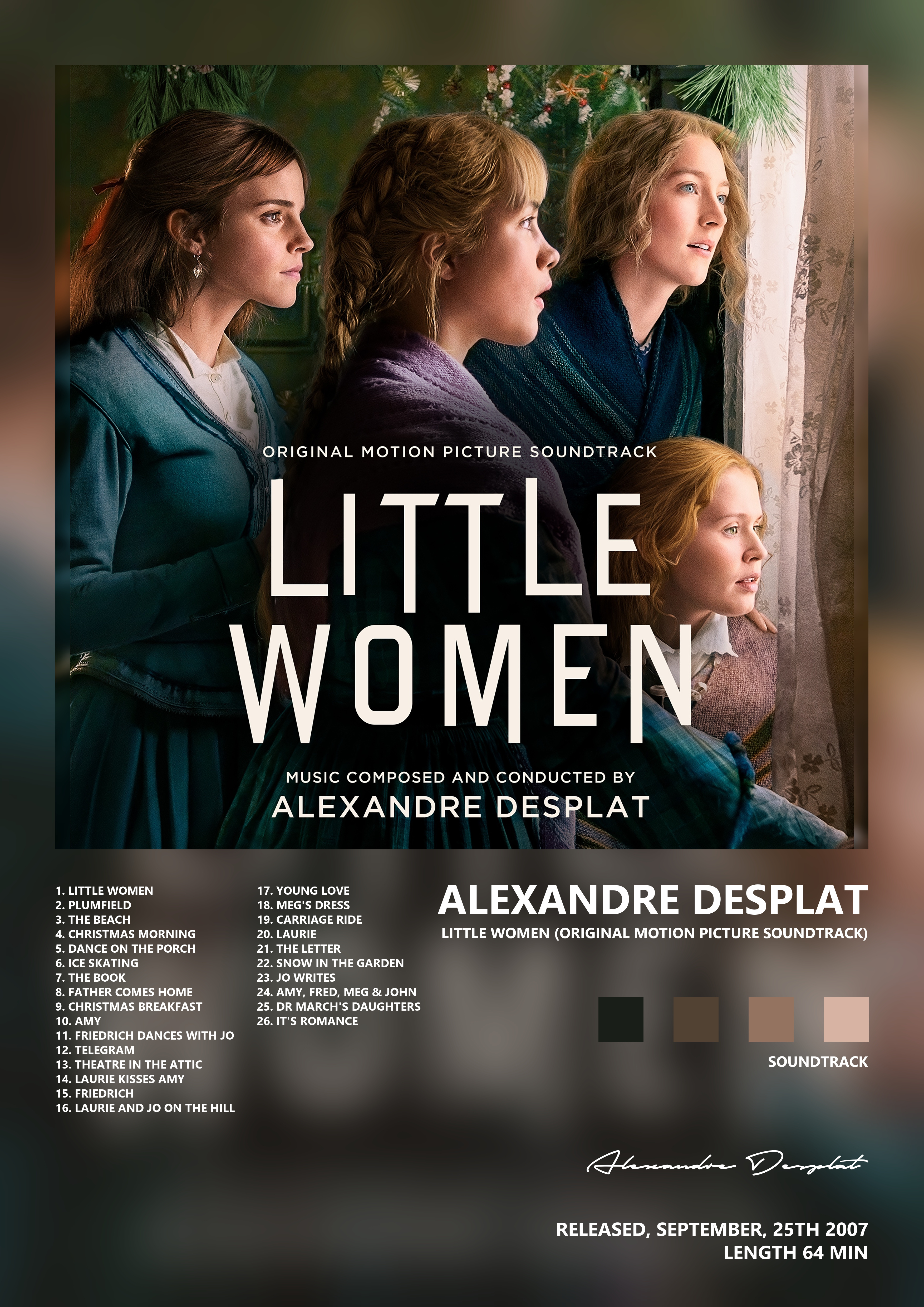 Music poster: Alexandre Desplat - Little Women Original Motion Picture Soundtrack