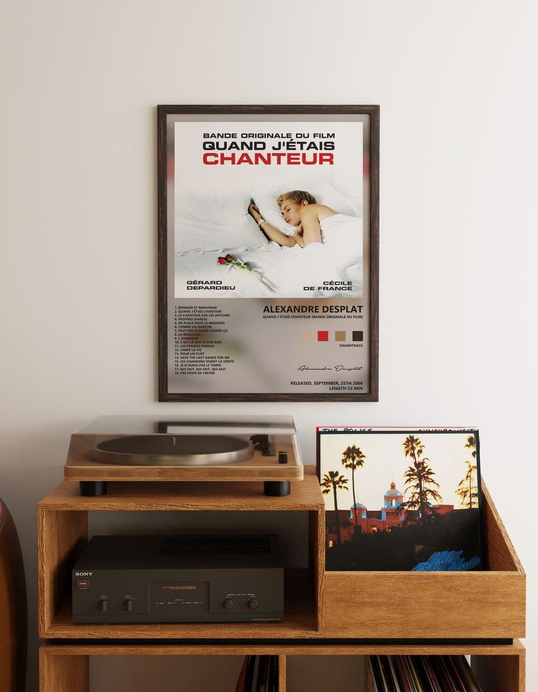 Music poster: Alexandre Desplat - Quand jétais chanteur Bande originale du film