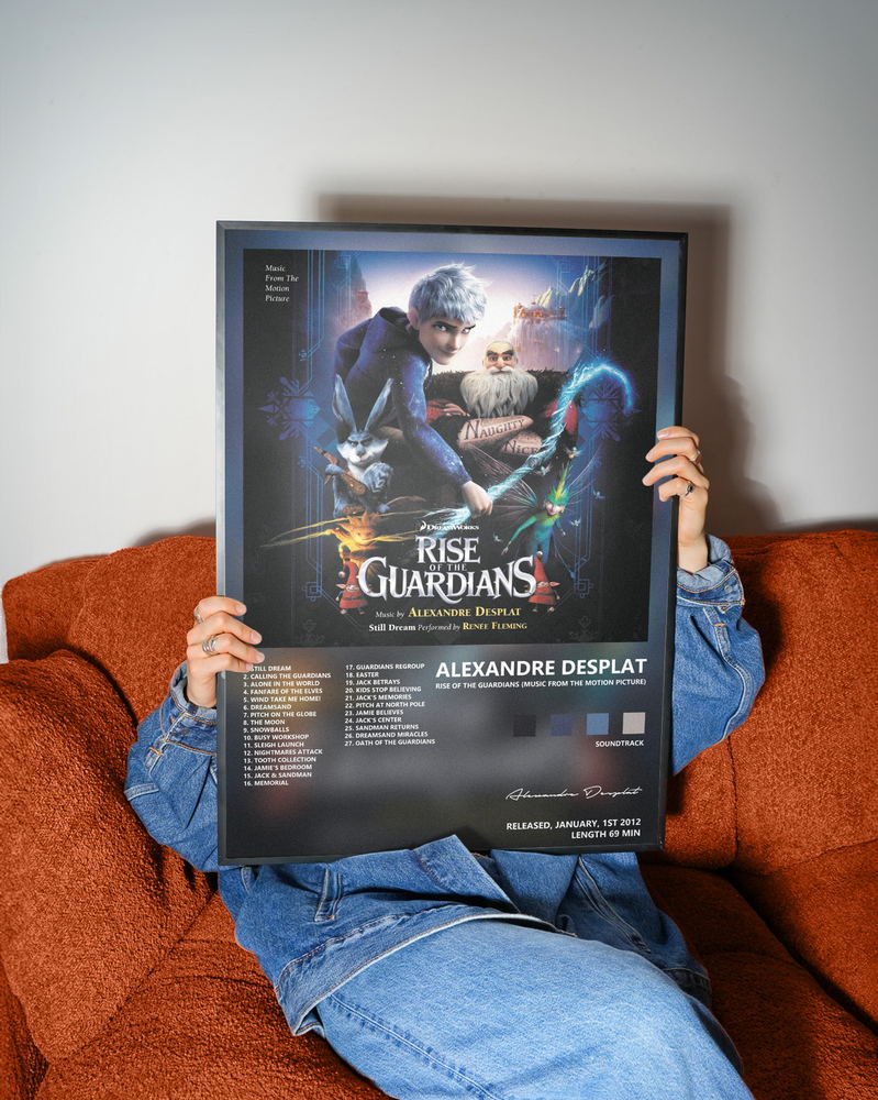 Music poster: Alexandre Desplat - Rise of the Guardians Music from the Motion Picture