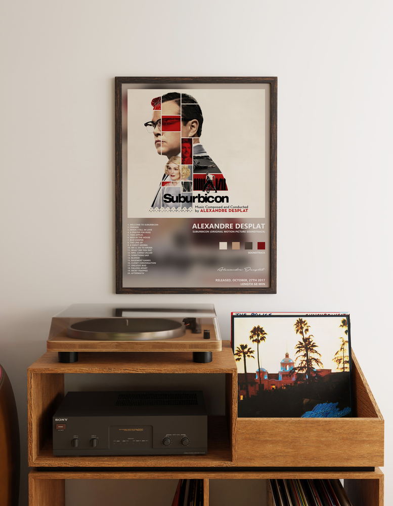 Music poster: Alexandre Desplat - Suburbicon Original Motion Picture Soundtrack
