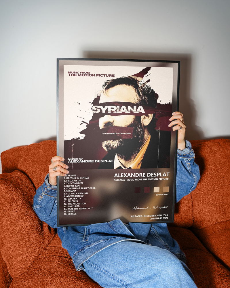 Music poster: Alexandre Desplat - Syriana Music from the Motion Picture