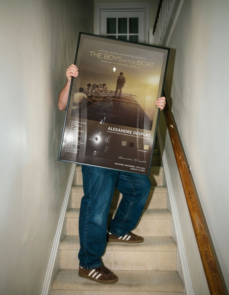 Music poster: Alexandre Desplat - The Boys in the Boat Original Motion Picture Soundtrack