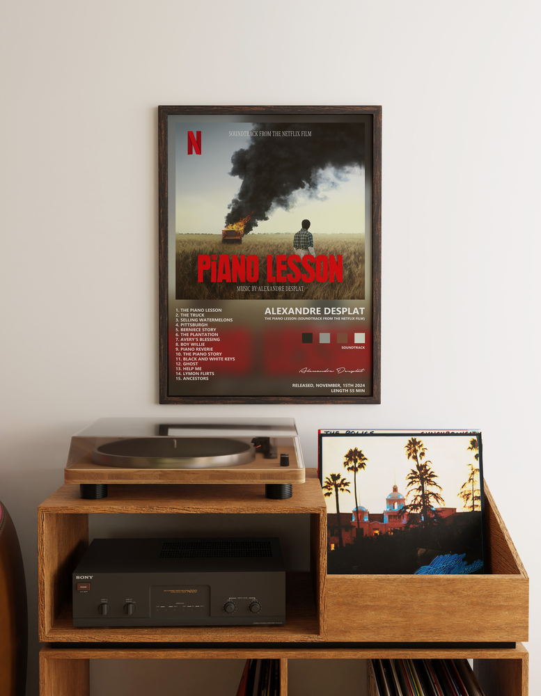 Music poster: Alexandre Desplat - The Piano Lesson Soundtrack from the Netflix Film