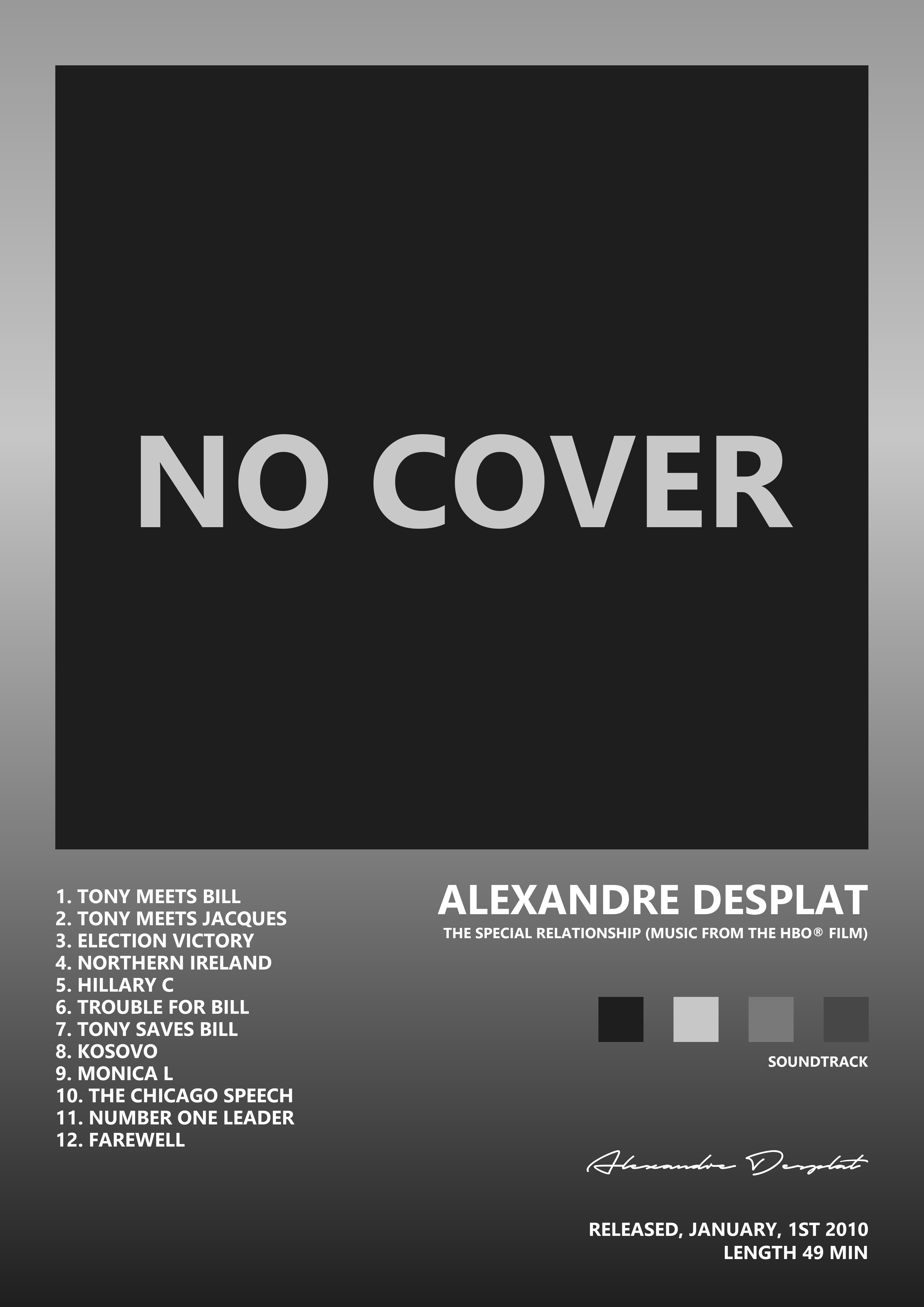 Music poster: Alexandre Desplat - The Special Relationship Music from the HBO Film