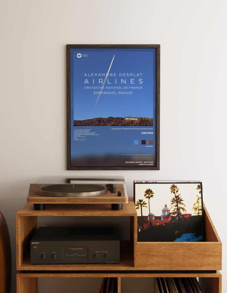 Music poster: Alexandre Desplat Emmanuel Pahud Orchestre National de France - Airlines