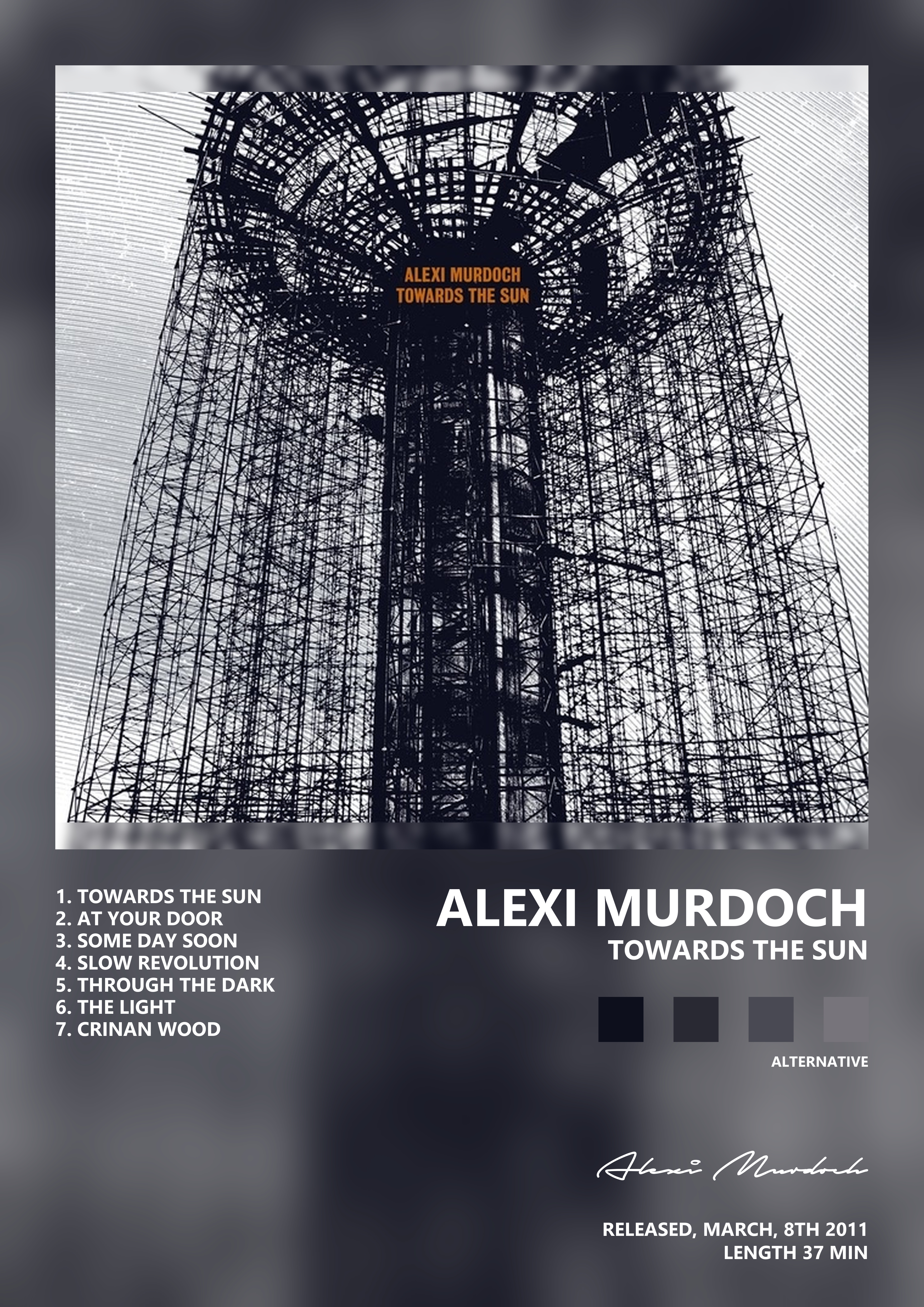 Music poster: Alexi Murdoch - Towards the Sun