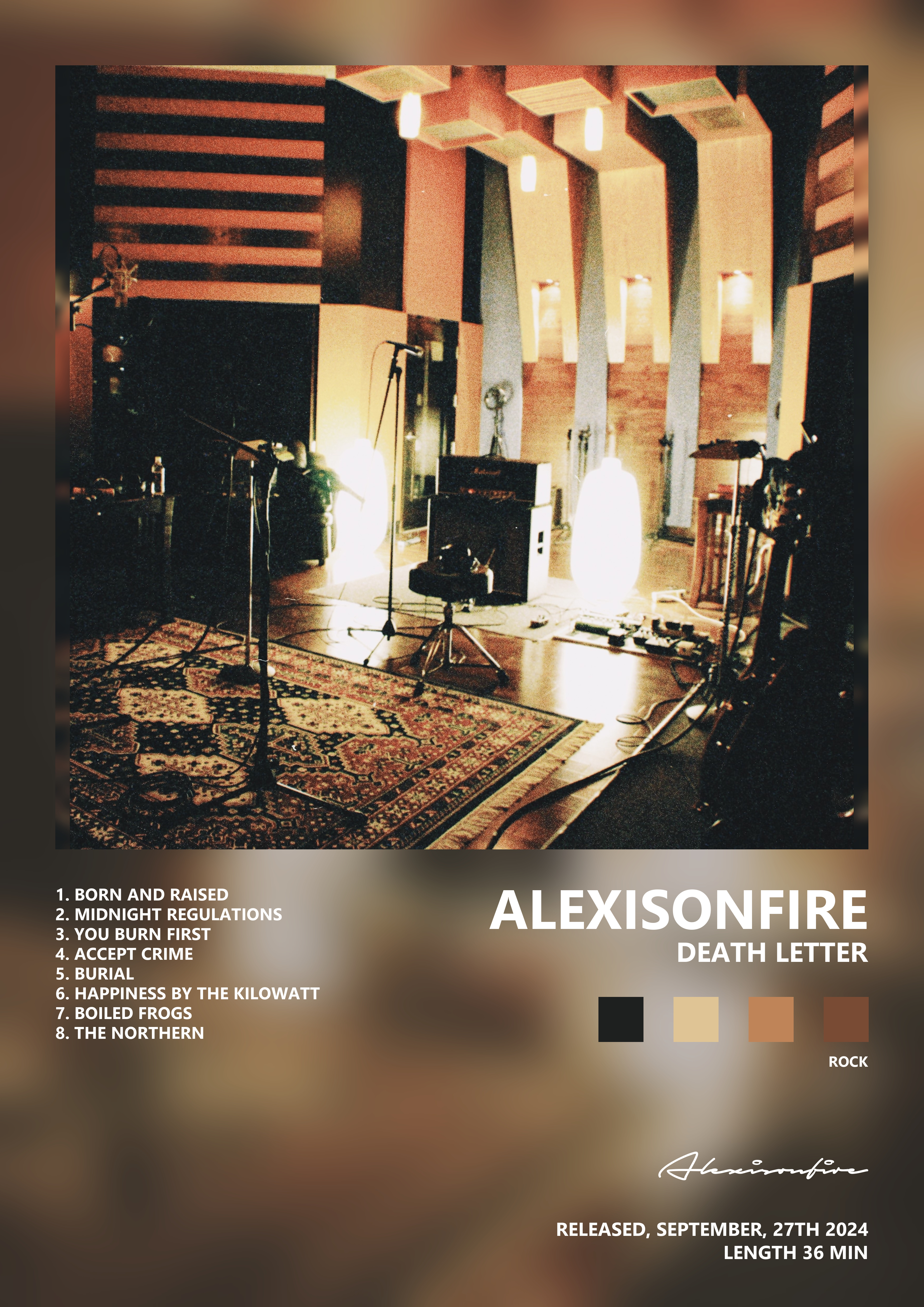Music poster: Alexisonfire - Death Letter