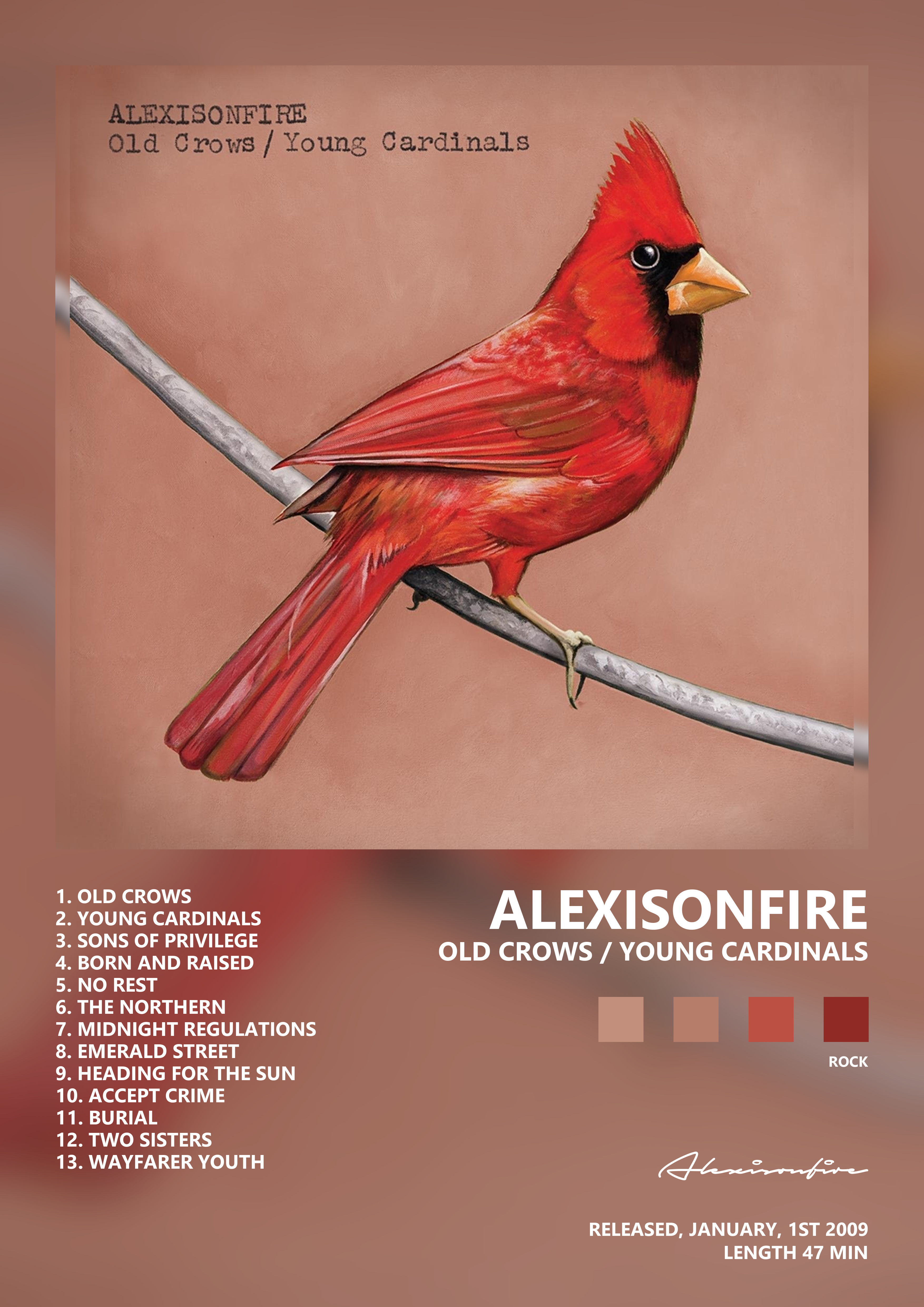 Music poster: Alexisonfire - Old Crows Young Cardinals