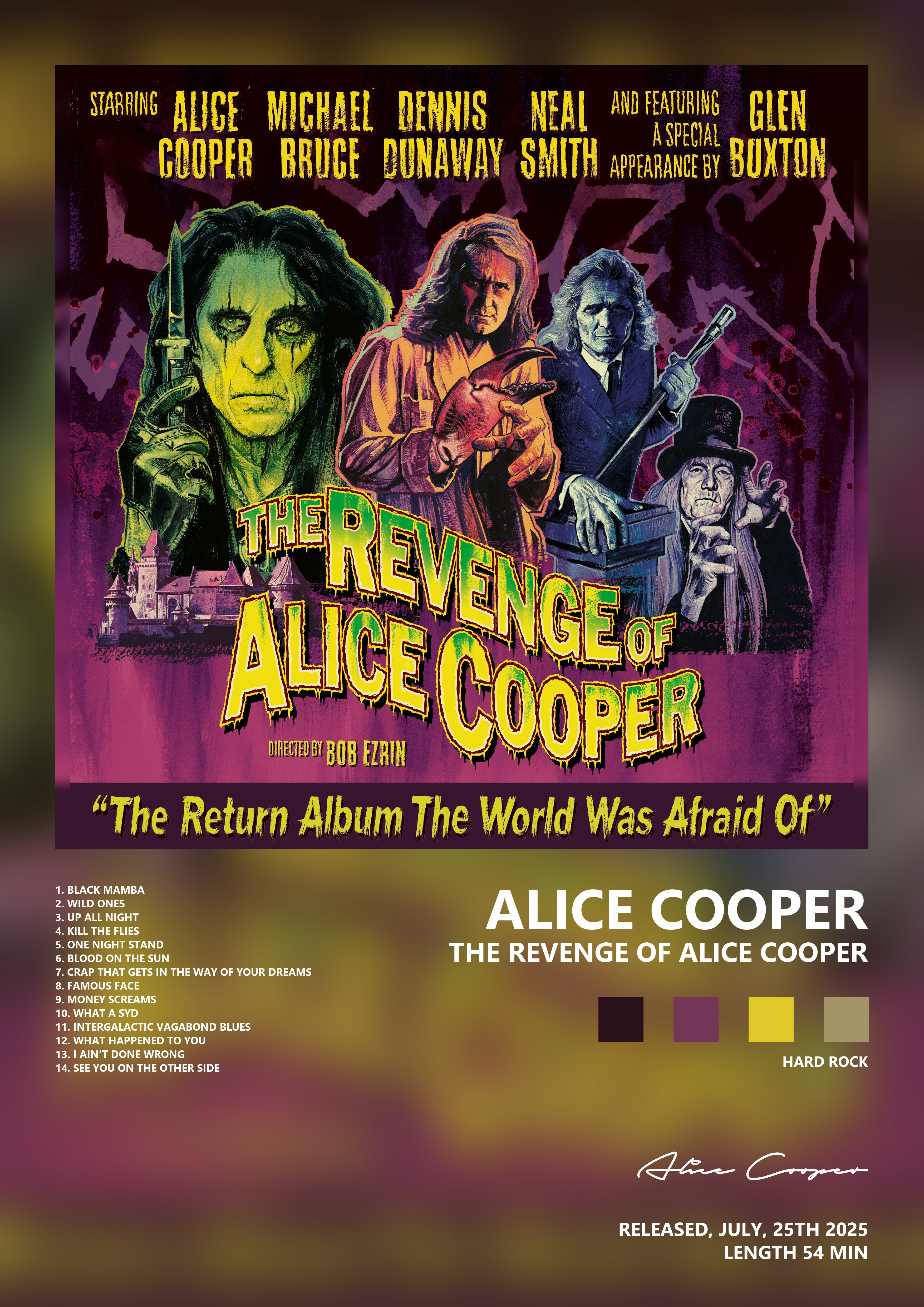 Music poster: Alice Cooper - The Revenge of Alice Cooper