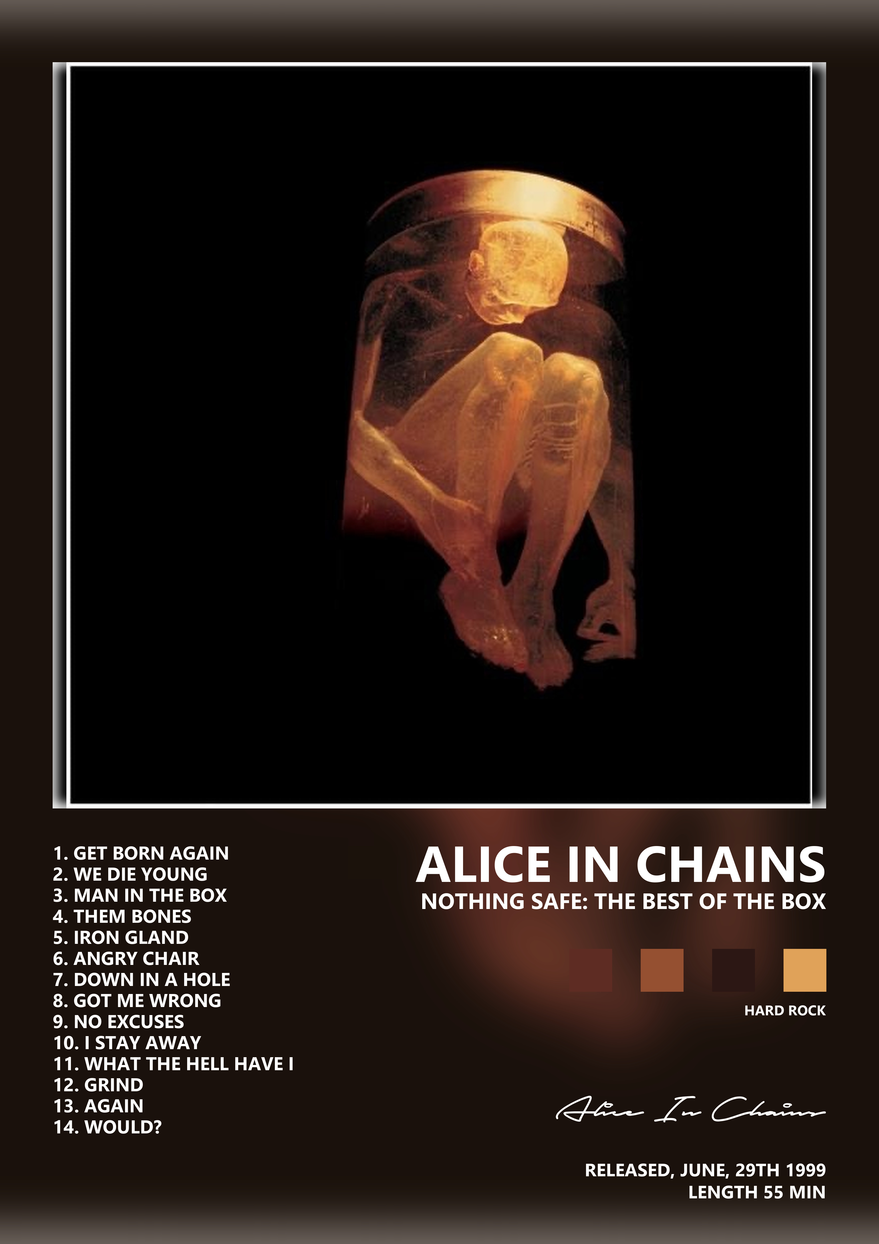 Music poster: Alice In Chains - Nothing Safe The Best of the Box