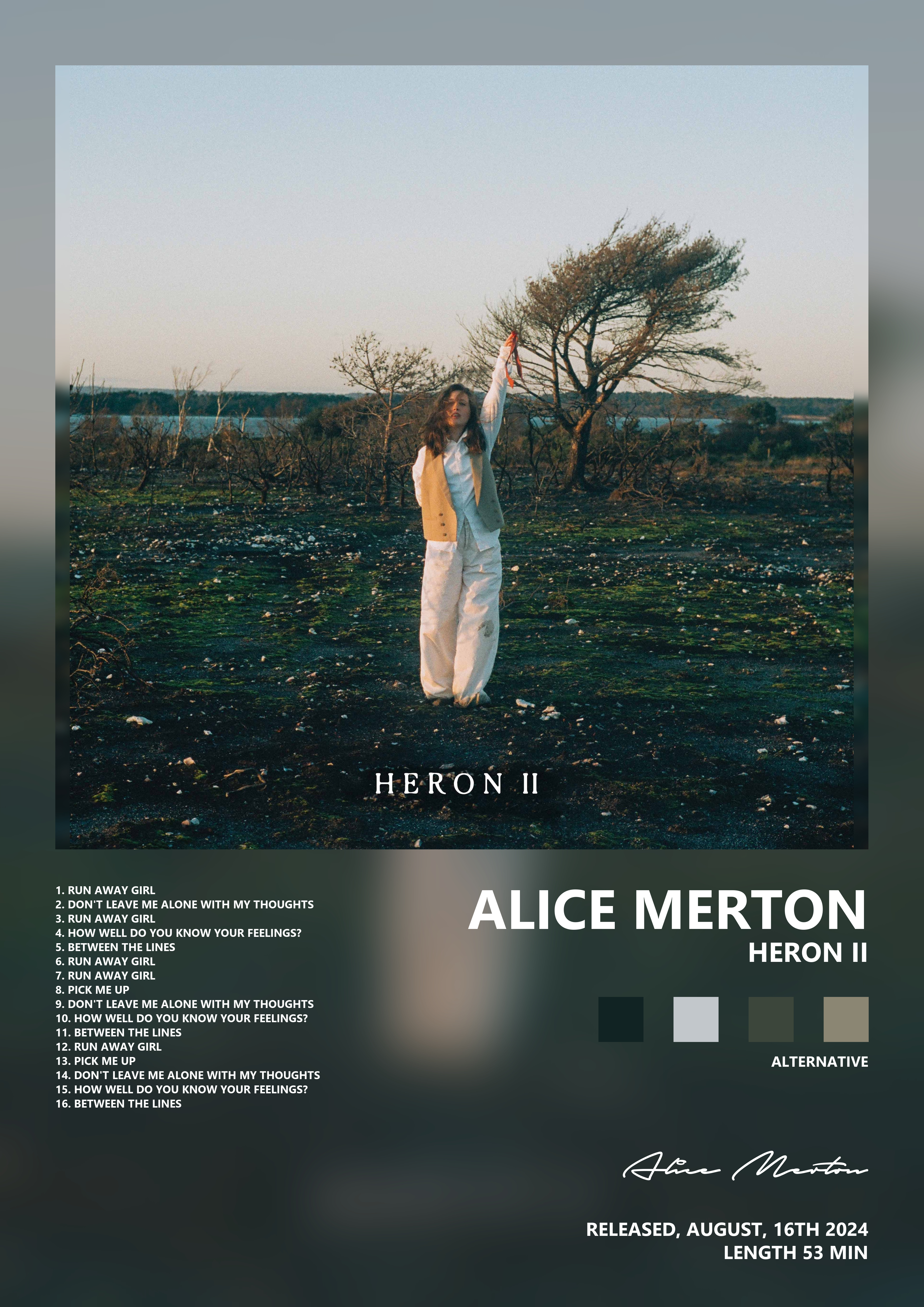 Music poster: Alice Merton - Heron II